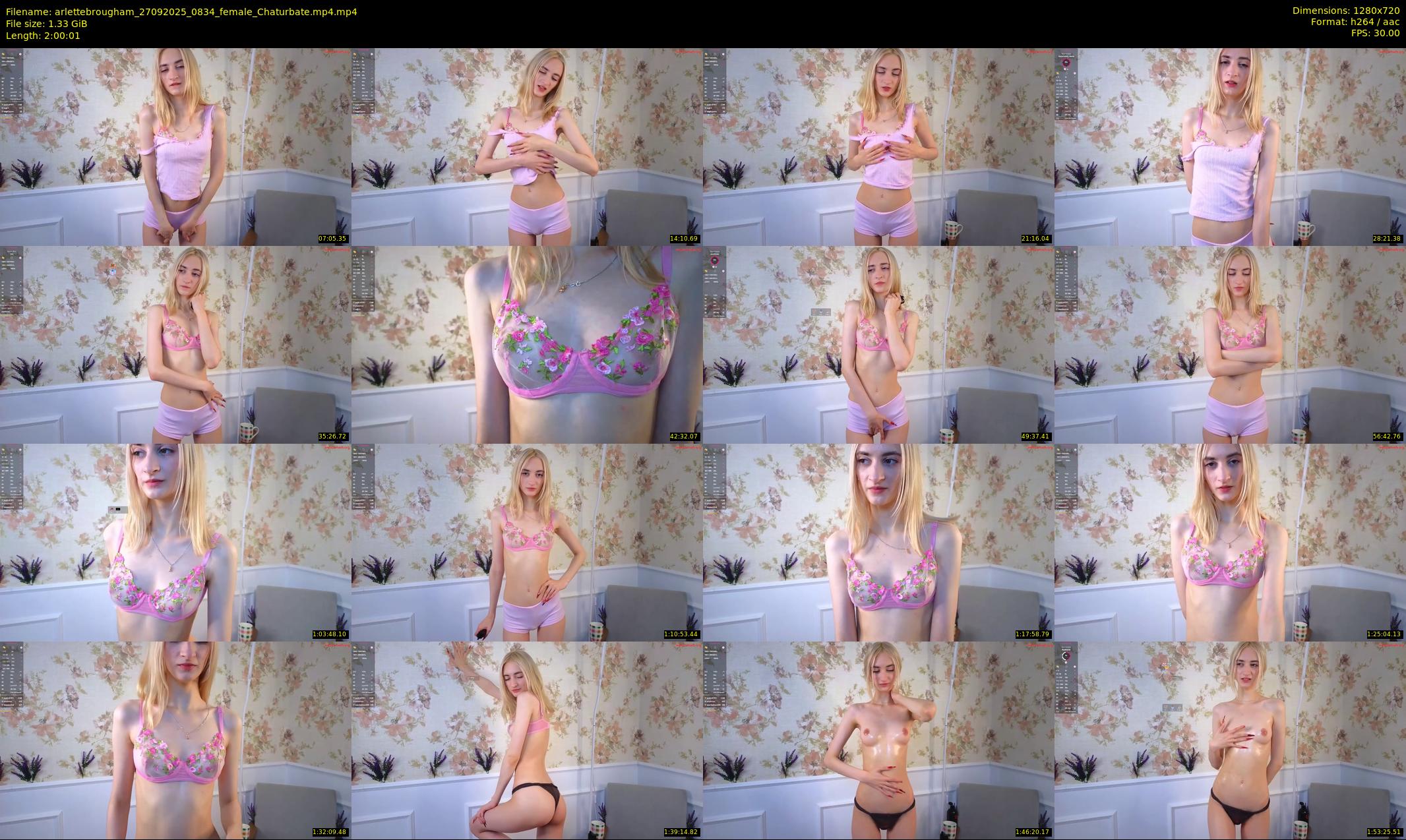 arlettebrougham — 121 minute Chaturbate female cam show recording, 720p, Sep 27, 2025