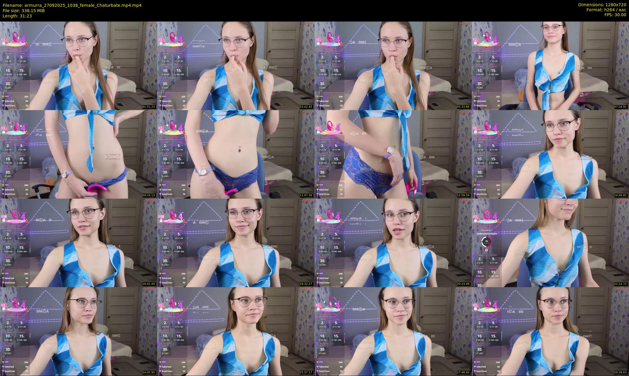 armurra — 32 minute Chaturbate female cam show recording, 720p, Sep 27, 2025