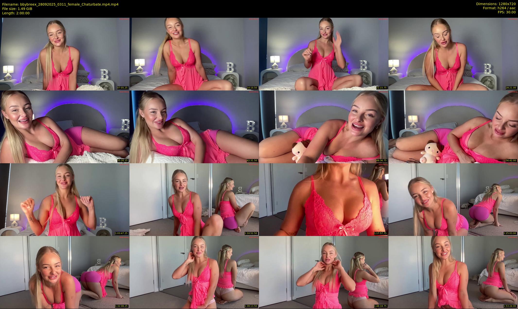 bbybreex — 120 minute Chaturbate female cam show recording, 720p, Sep 28, 2025