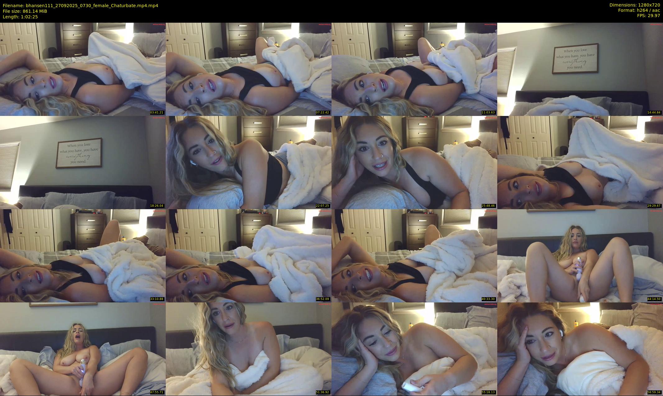 bhansen111 — 63 minute Chaturbate female cam show recording, 720p, Sep 27, 2025