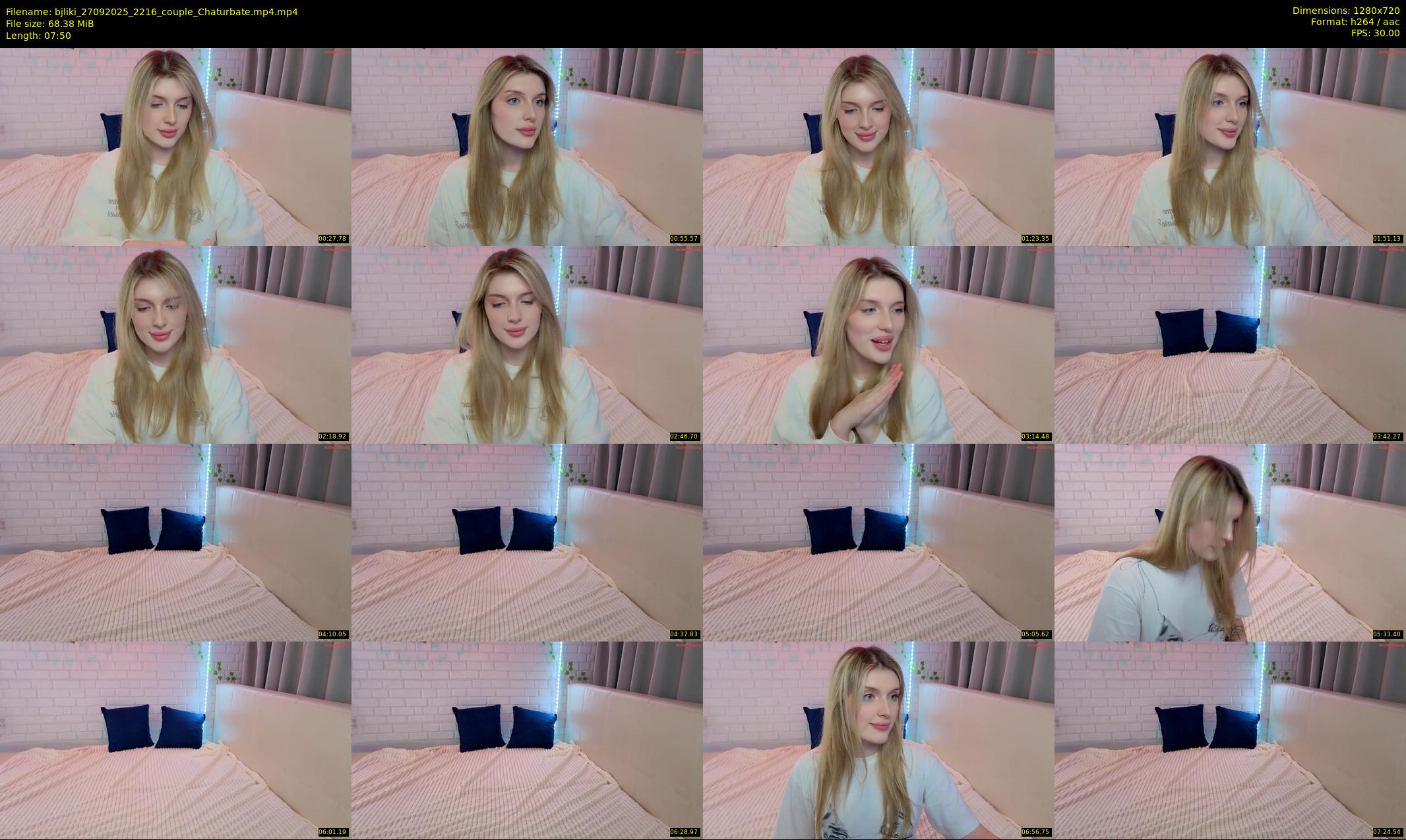 bjliki — 8 minute Chaturbate couple cam show recording, 720p, Sep 27, 2025