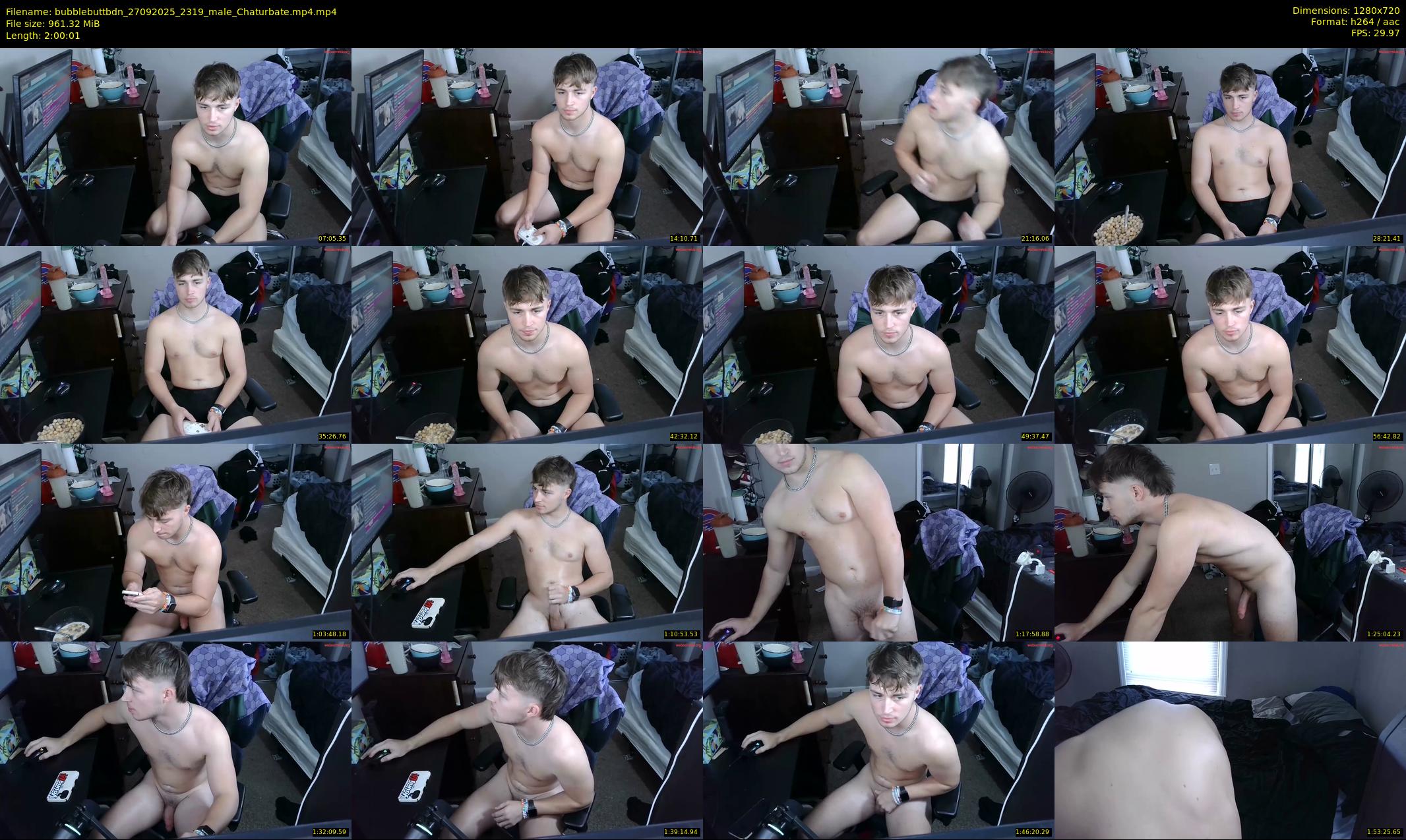 bubblebuttbdn — 121 minute Chaturbate male cam show recording, 720p, Sep 27, 2025