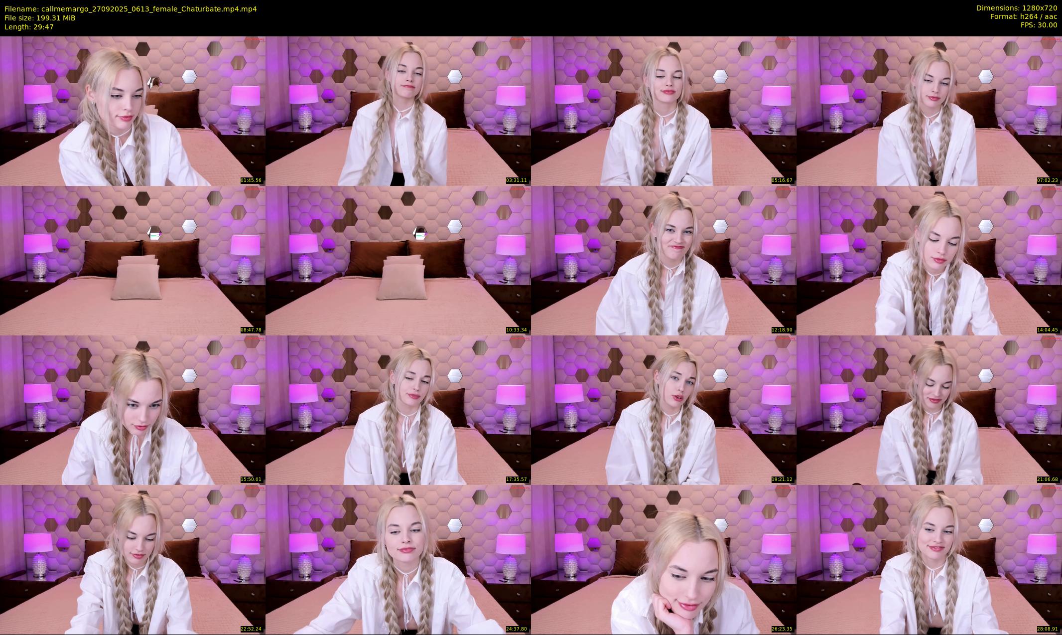 callmemargo — 30 minute Chaturbate female cam show recording, 720p, Sep 27, 2025