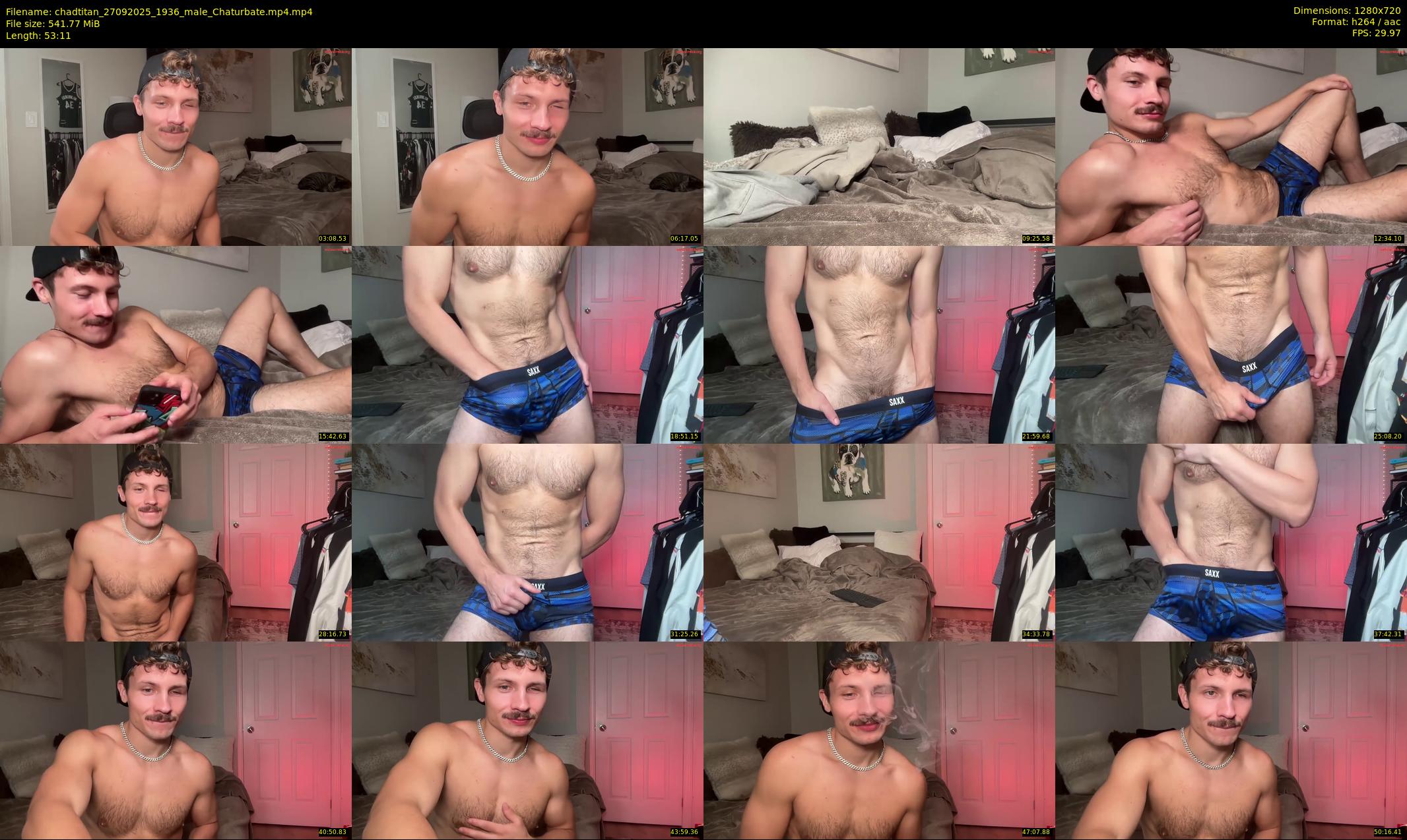 chadtitan — 54 minute Chaturbate male cam show recording, 720p, Sep 27, 2025