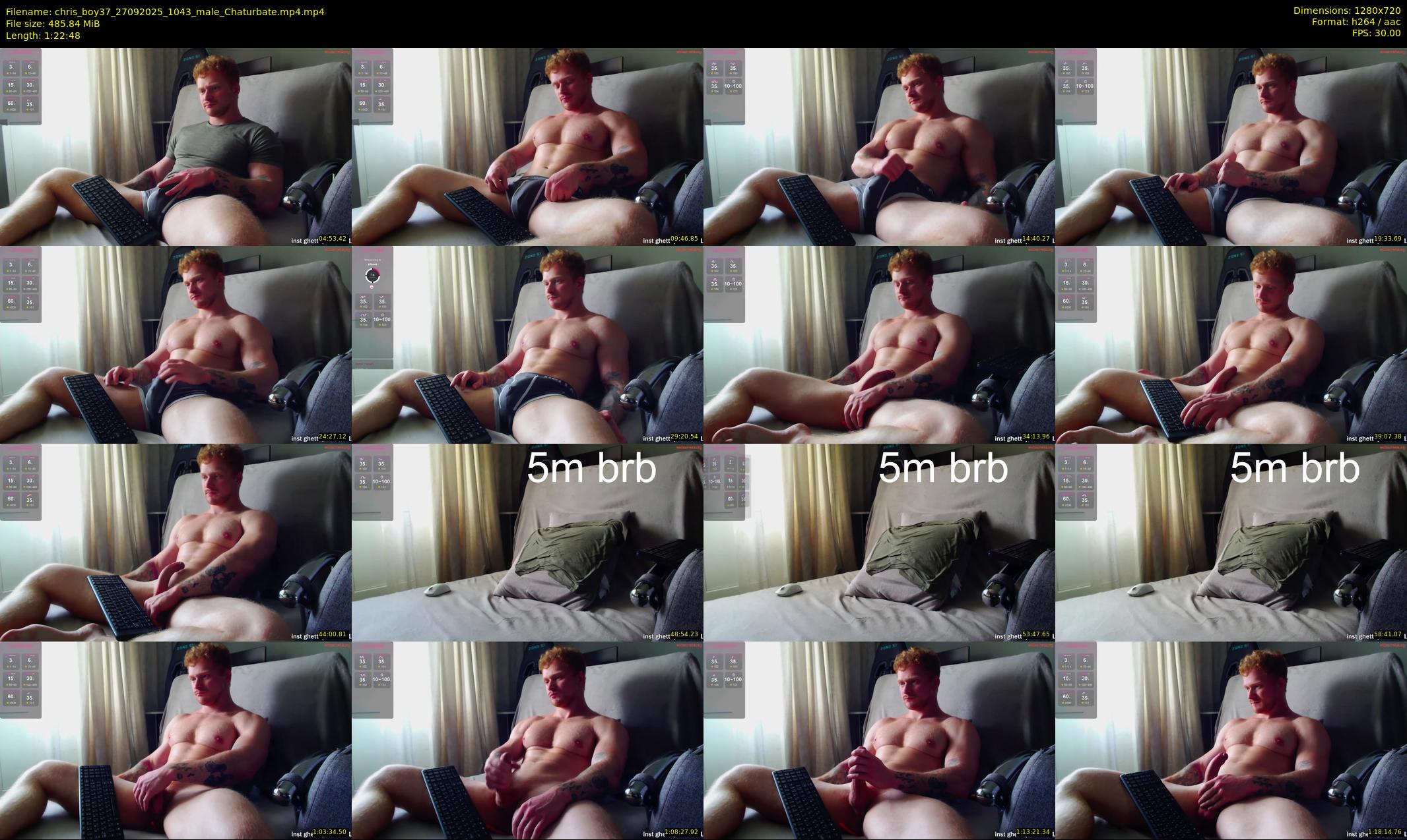 chris_boy37 — 83 minute Chaturbate male cam show recording, 720p, Sep 27, 2025