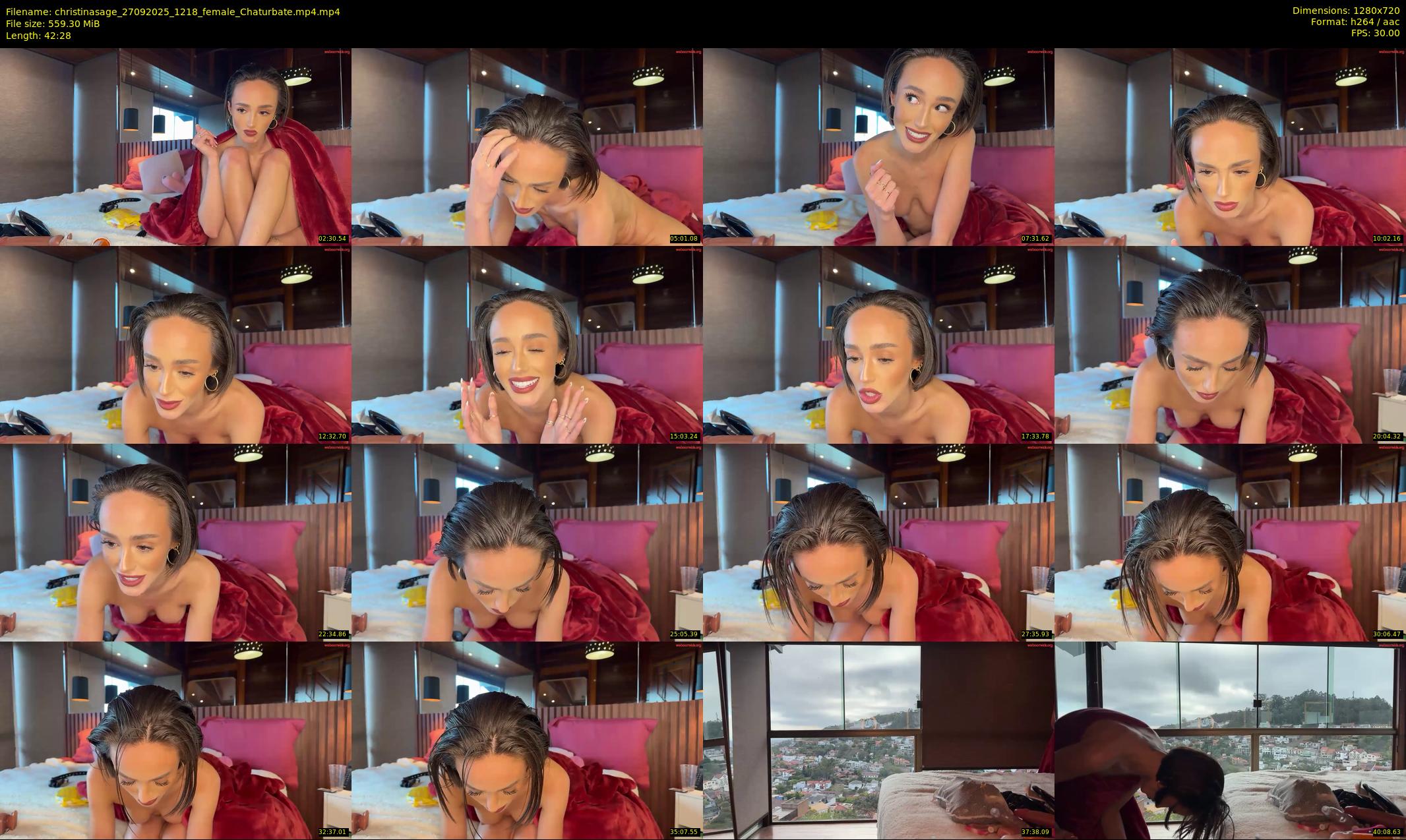 christinasage — 43 minute Chaturbate female cam show recording, 720p, Sep 27, 2025
