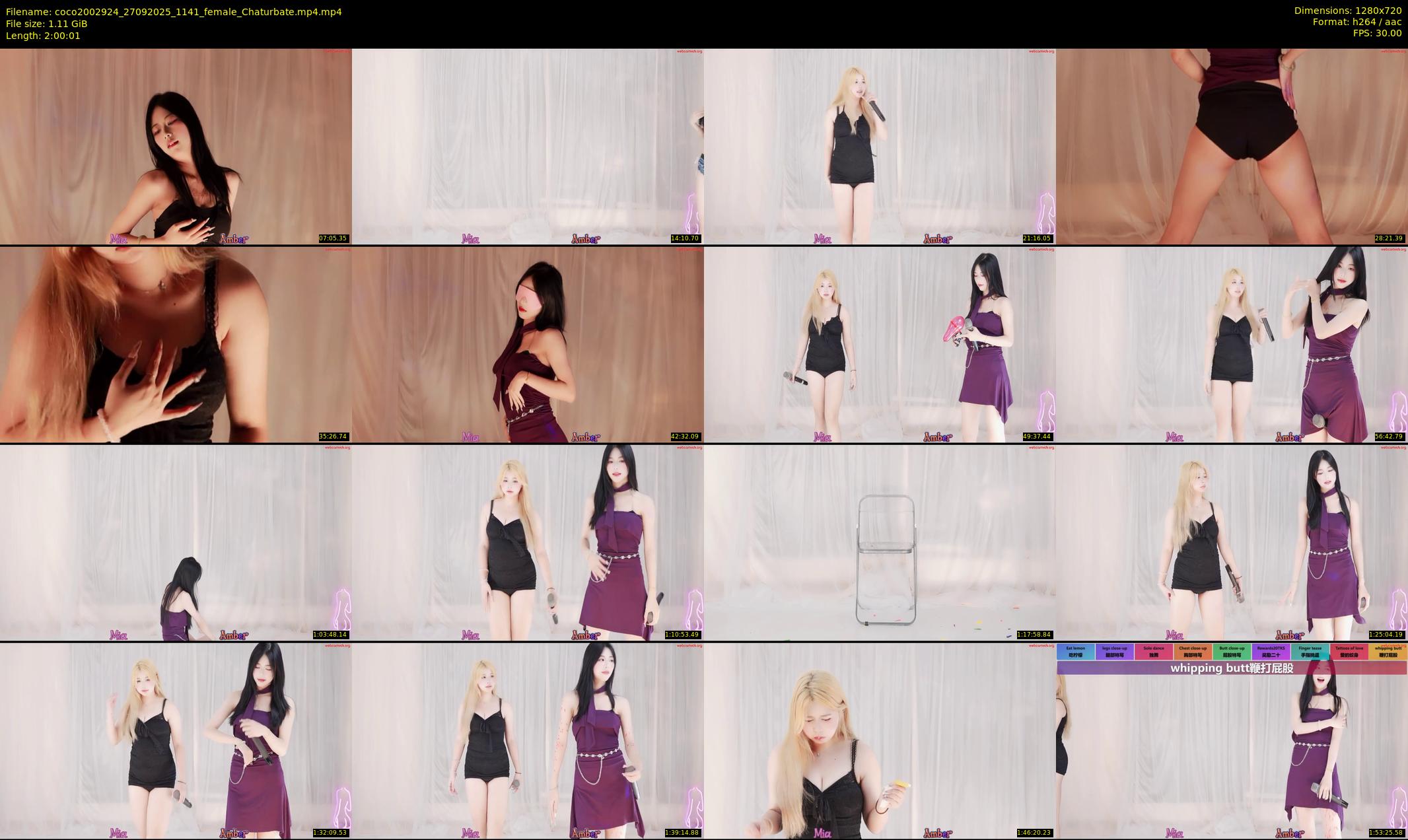 coco2002924 — 121 minute Chaturbate female cam show recording, 720p, Sep 27, 2025