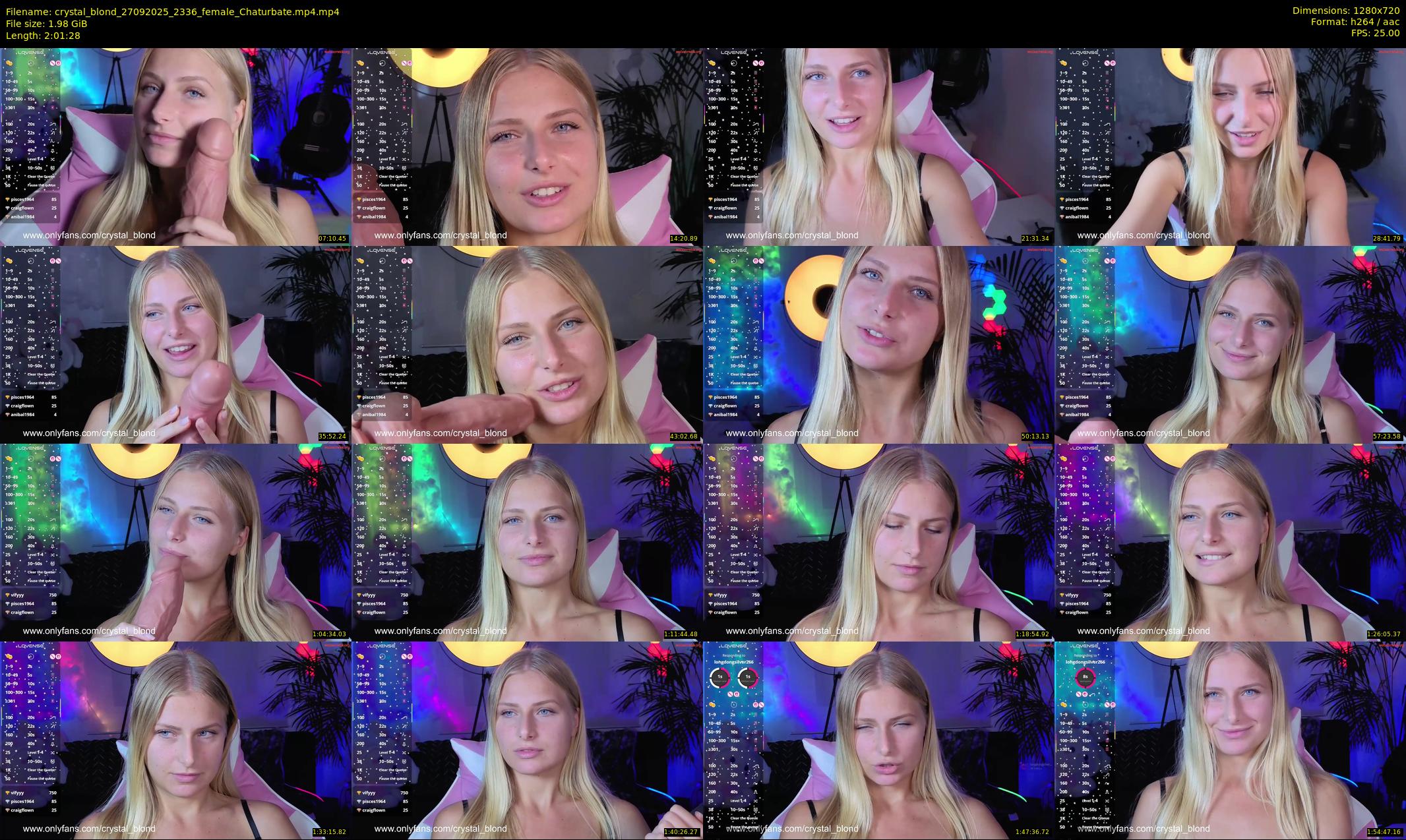 crystal_blond — 122 minute Chaturbate female cam show recording, 720p, Sep 27, 2025