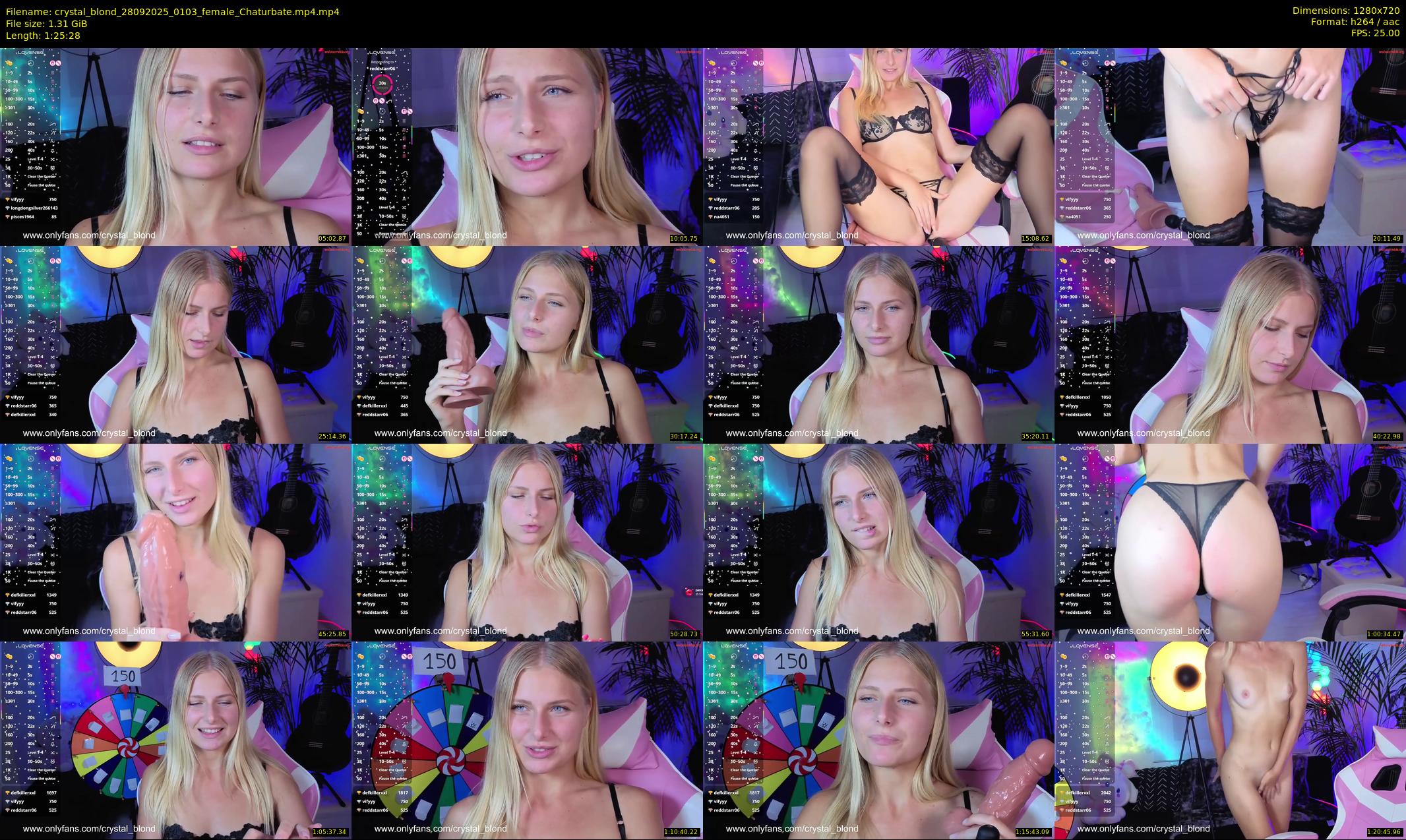 crystal_blond — 86 minute Chaturbate female cam show recording, 720p, Sep 28, 2025