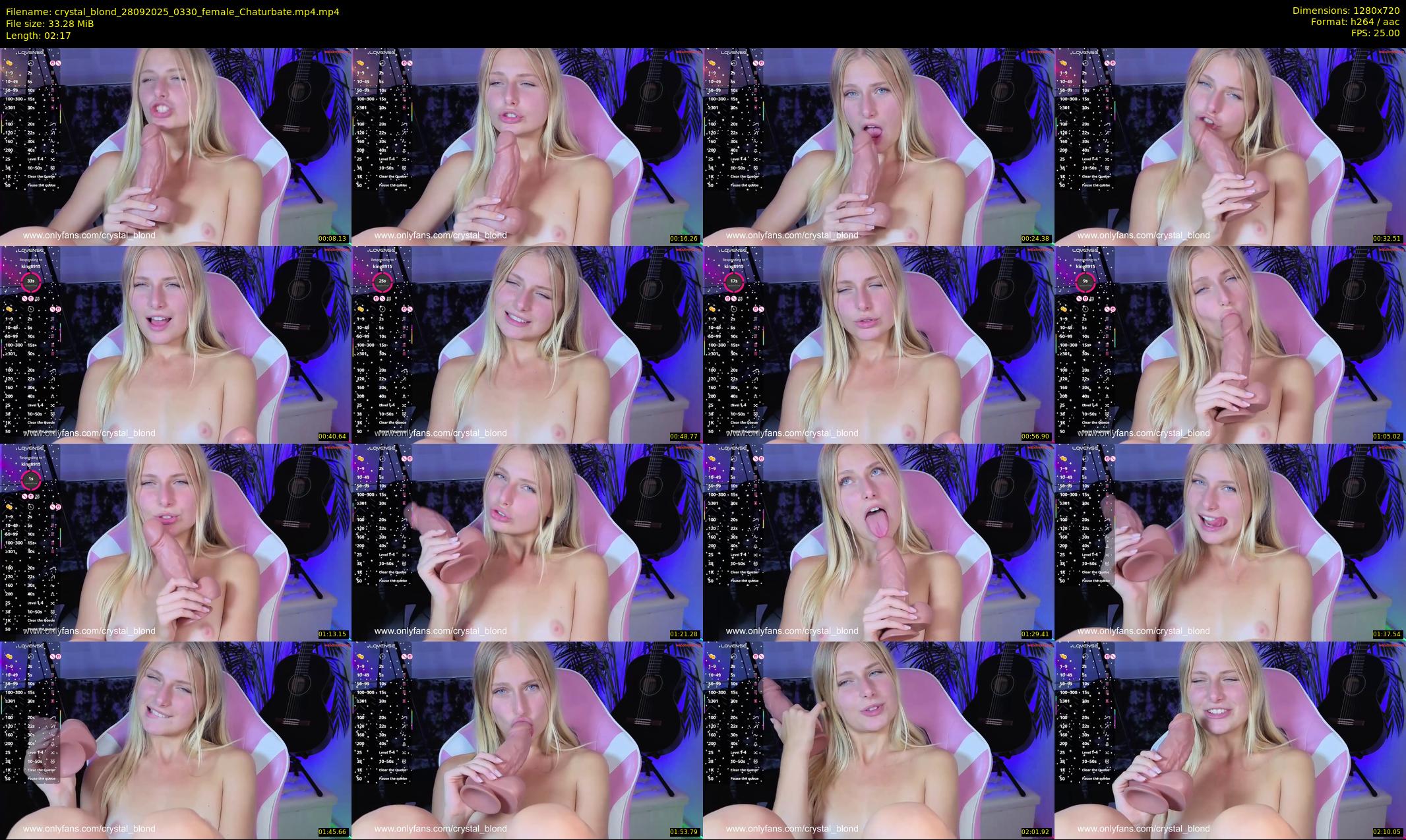 crystal_blond — 3 minute Chaturbate female cam show recording, 720p, Sep 28, 2025