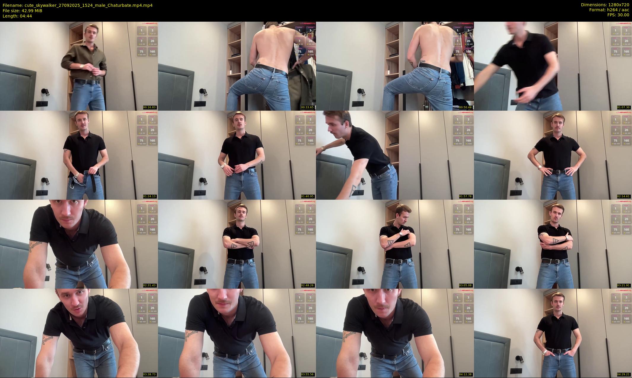 cute_skywalker — 5 minute Chaturbate male cam show recording, 720p, Sep 27, 2025