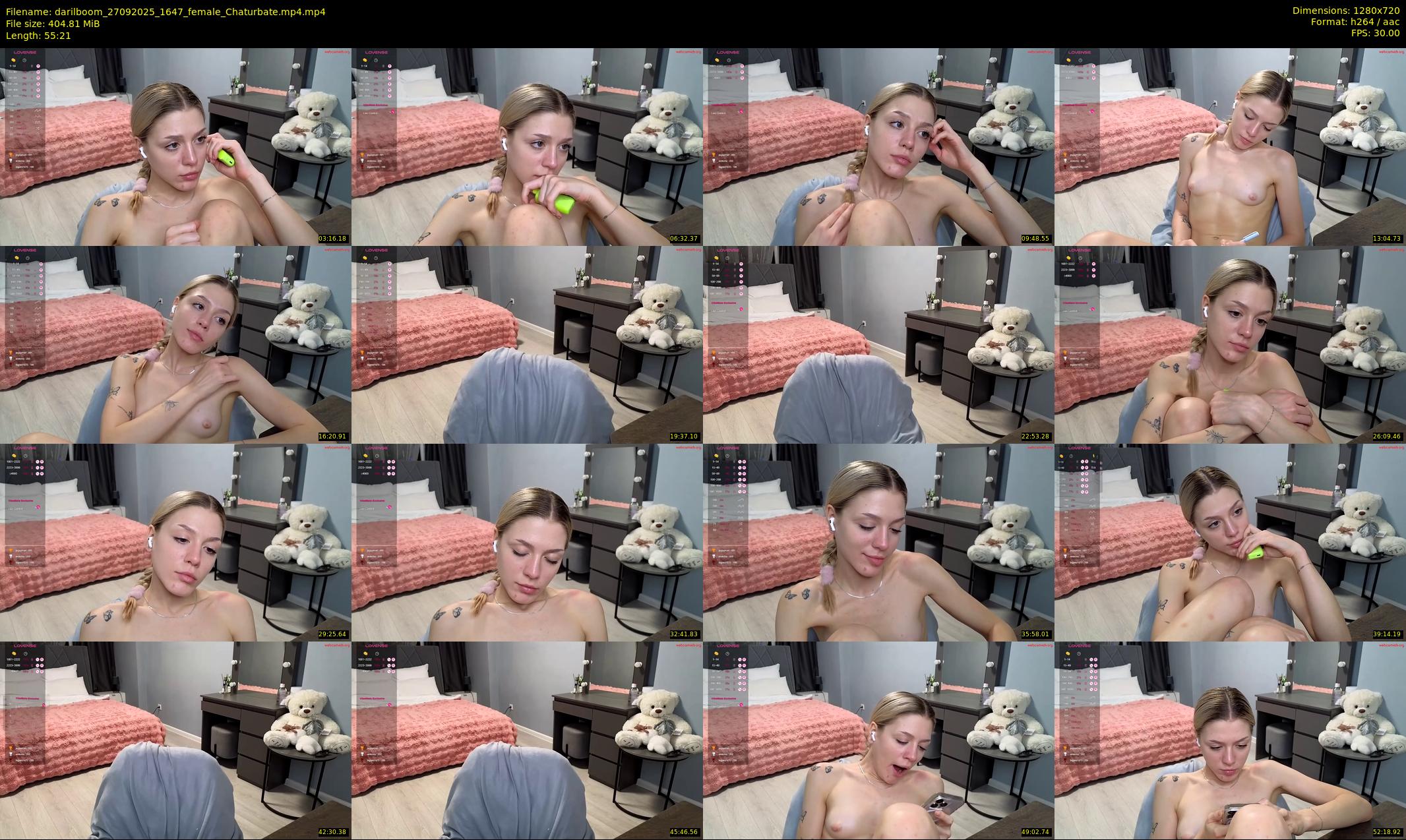 darilboom — 56 minute Chaturbate female cam show recording, 720p, Sep 27, 2025