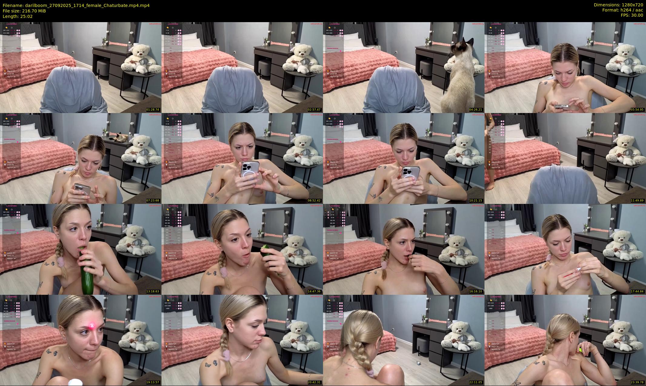 darilboom — 26 minute Chaturbate female cam show recording, 720p, Sep 27, 2025