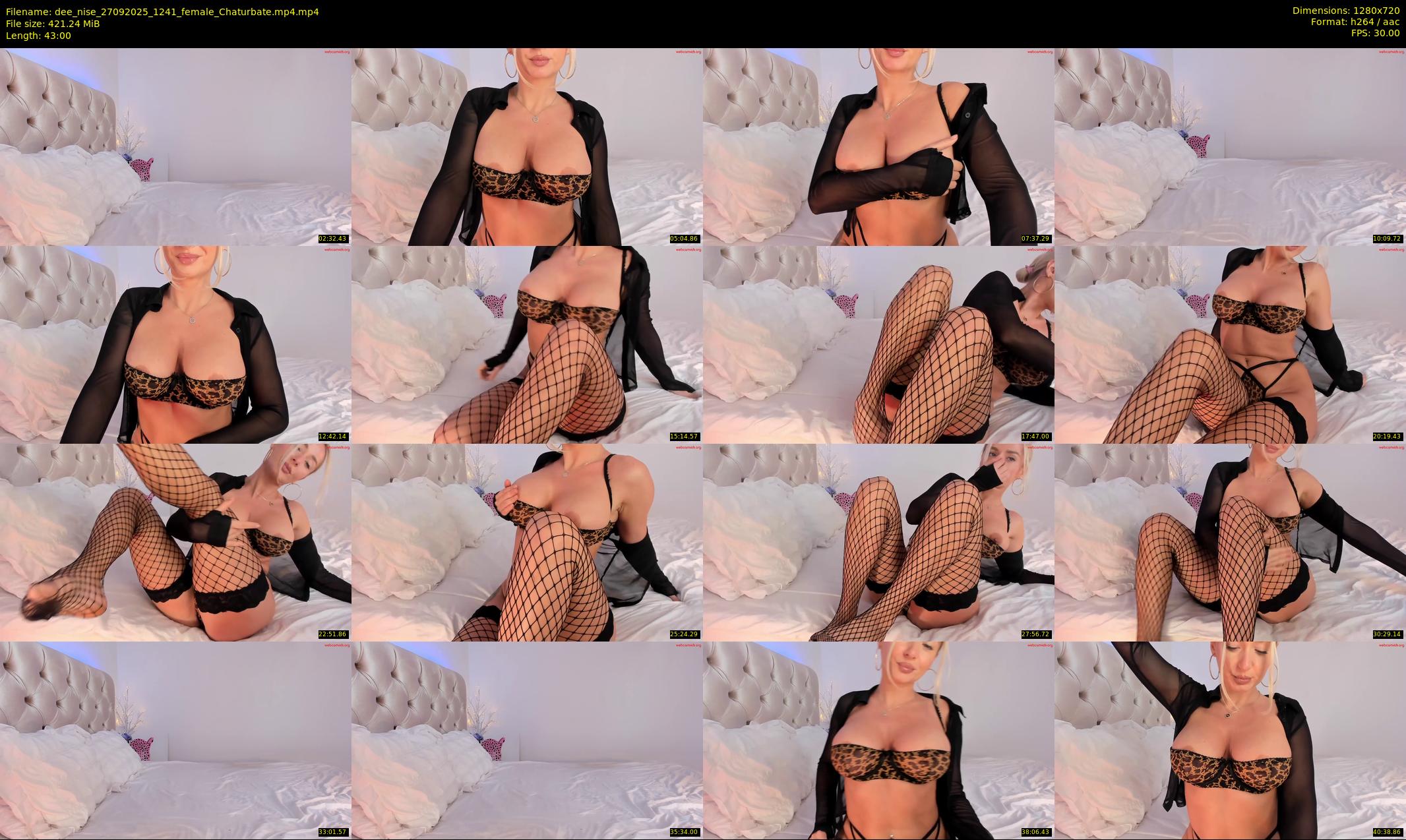 dee_nise — 43 minute Chaturbate female cam show recording, 720p, Sep 27, 2025