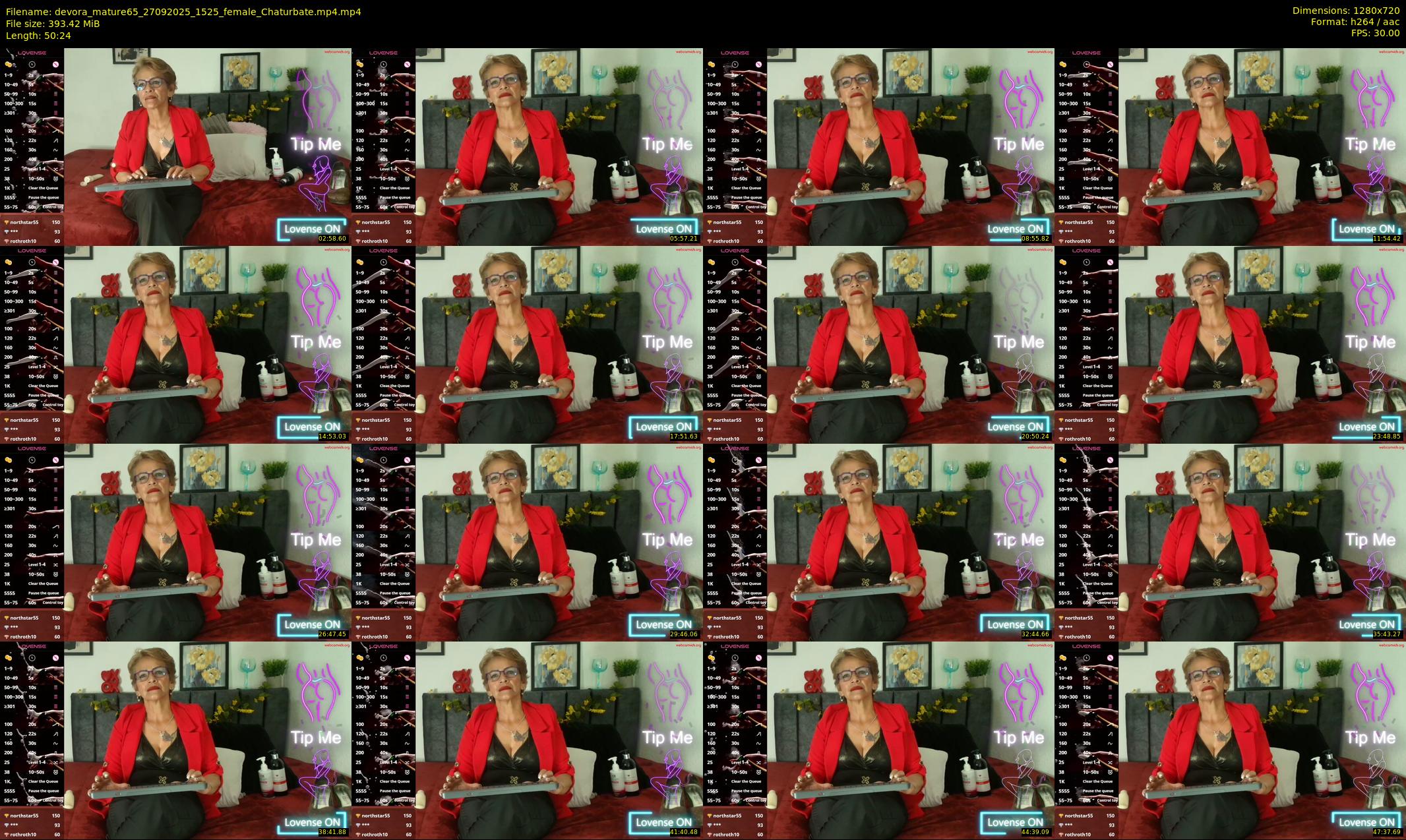 devora_mature65 — 51 minute Chaturbate female cam show recording, 720p, Sep 27, 2025