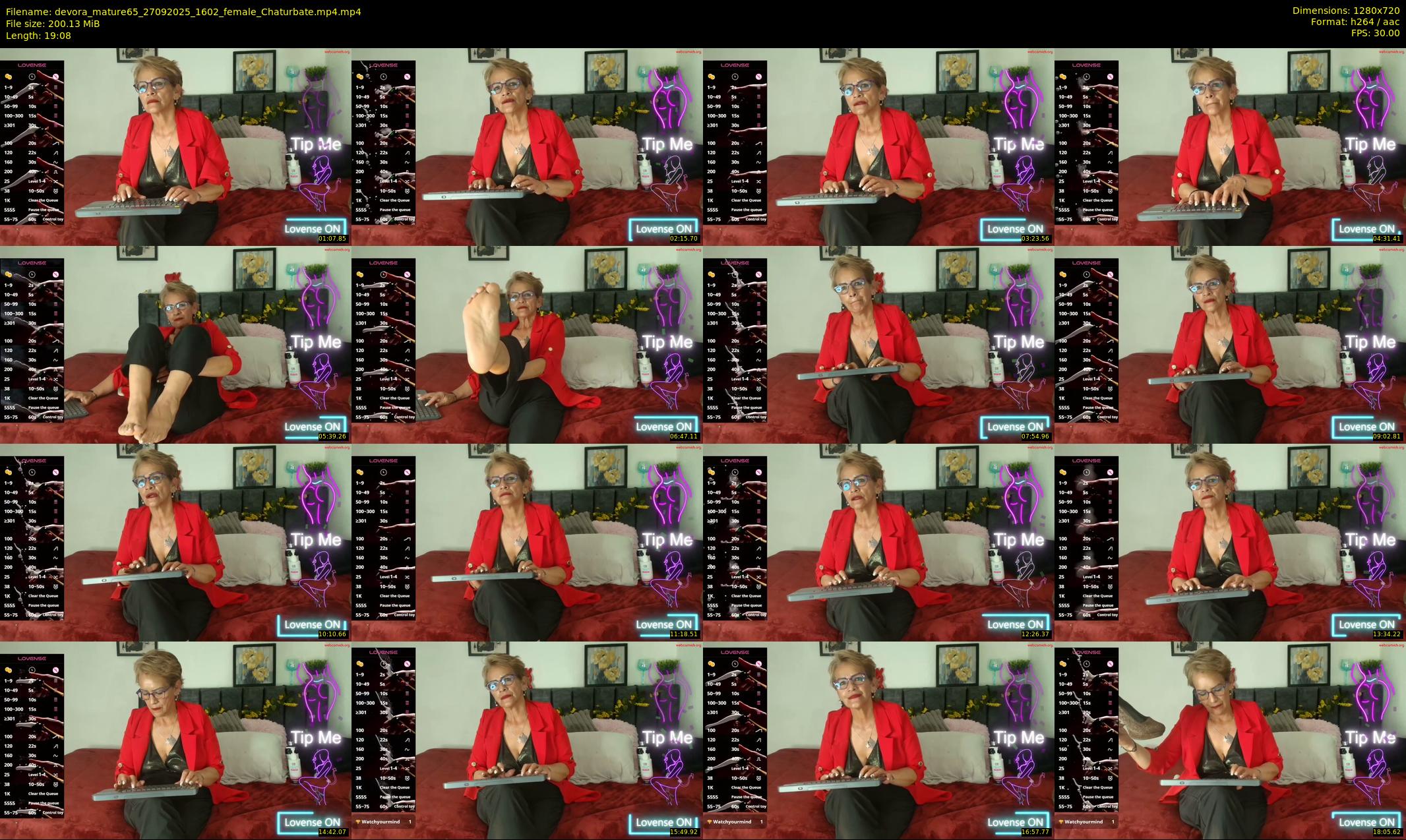 devora_mature65 — 20 minute Chaturbate female cam show recording, 720p, Sep 27, 2025