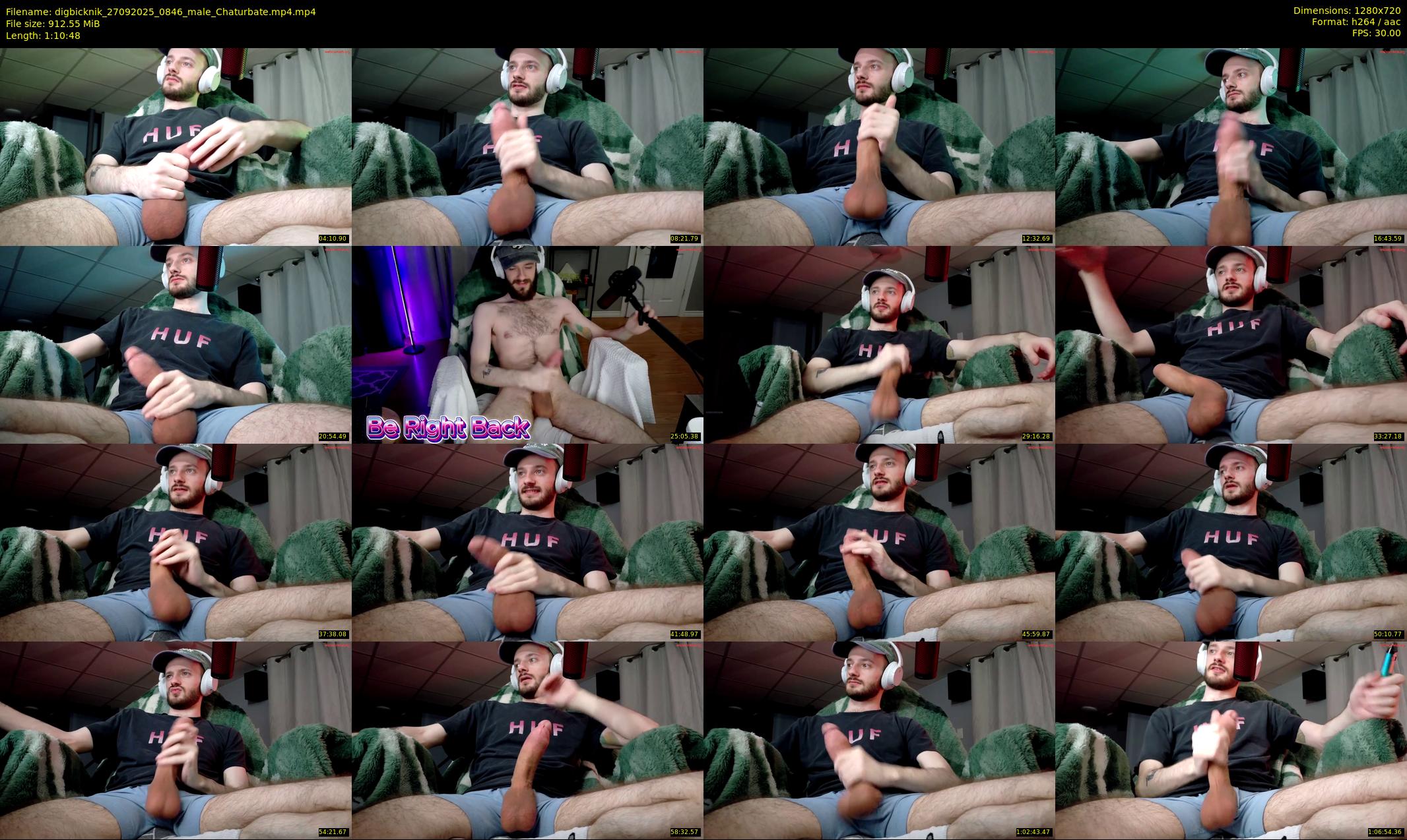 digbicknik — 71 minute Chaturbate male cam show recording, 720p, Sep 27, 2025