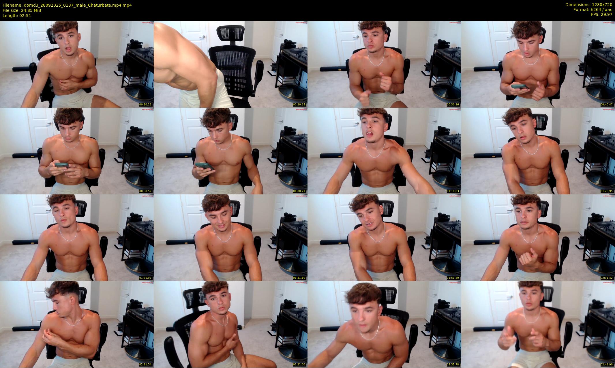 domd3 — 3 minute Chaturbate male cam show recording, 720p, Sep 28, 2025