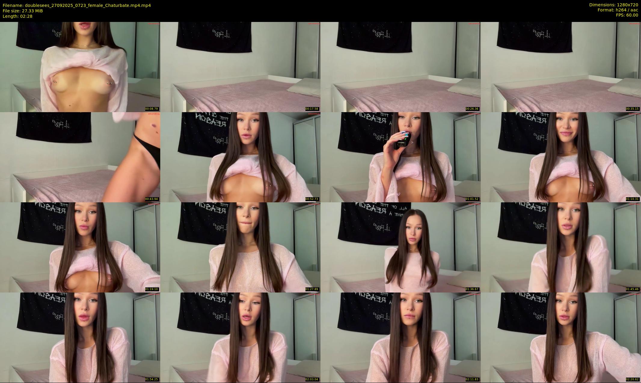 doublesees — 3 minute Chaturbate couple cam show recording, 720p, Sep 27, 2025