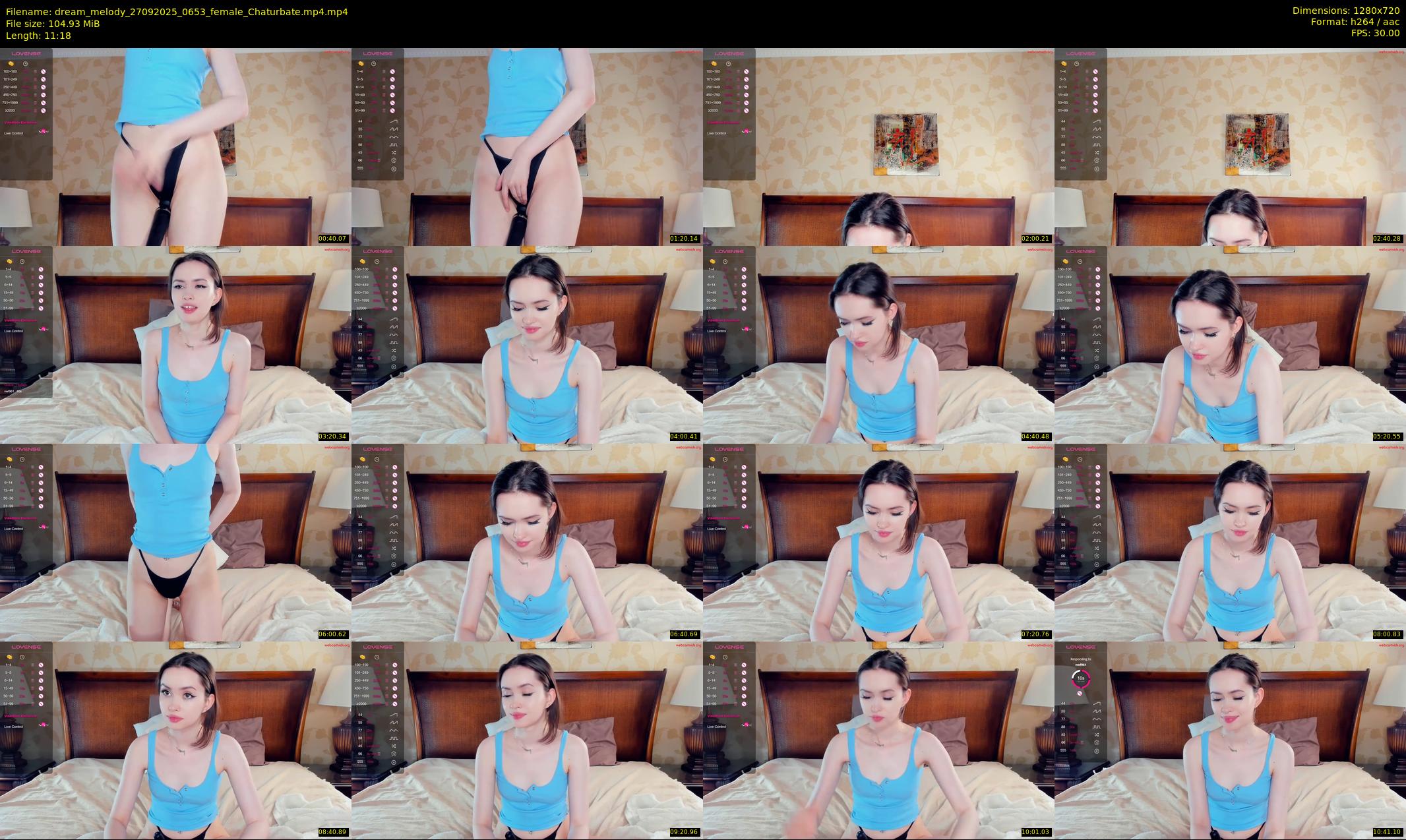dream_melody — 12 minute Chaturbate female cam show recording, 720p, Sep 27, 2025