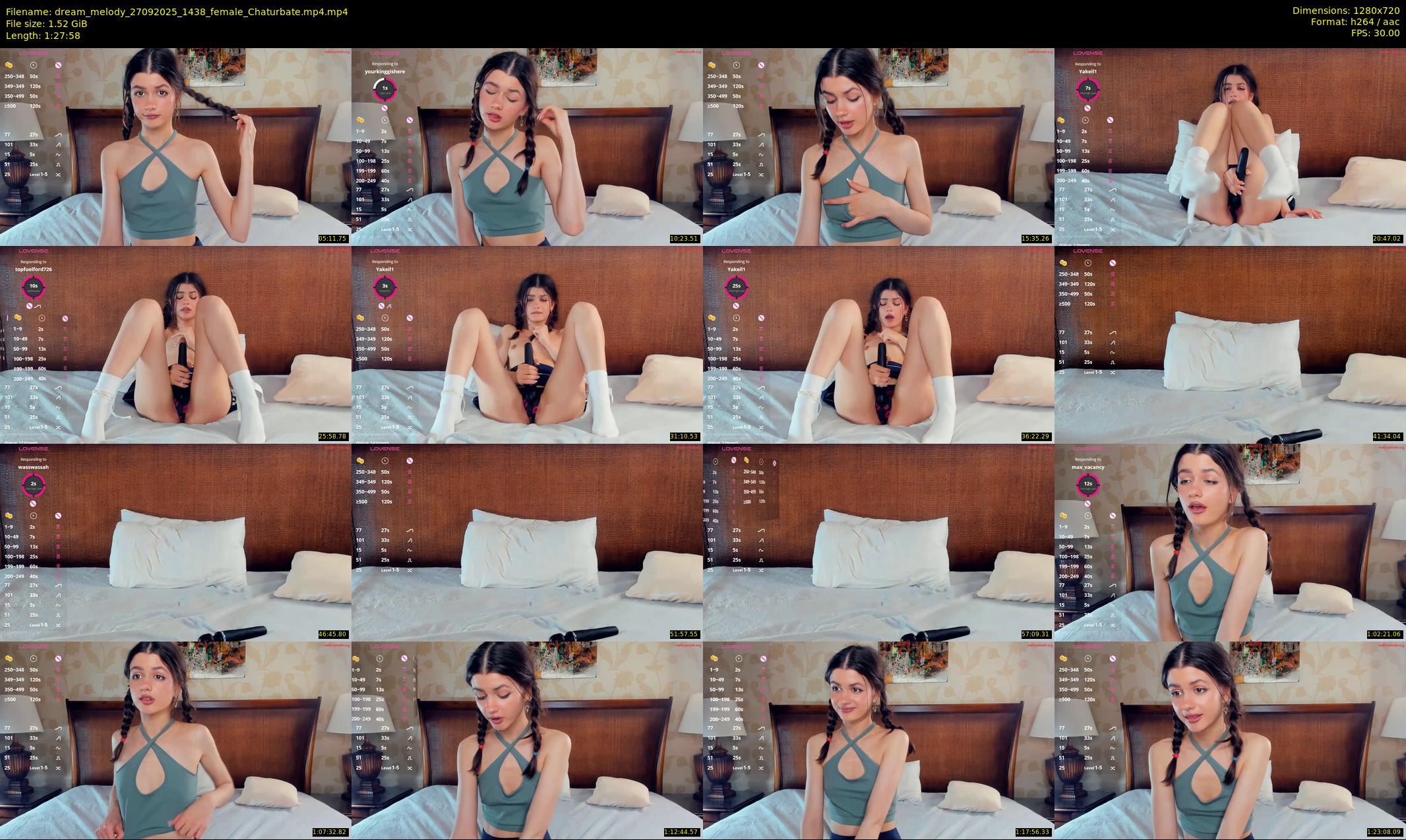 dream_melody — 88 minute Chaturbate female cam show recording, 720p, Sep 27, 2025