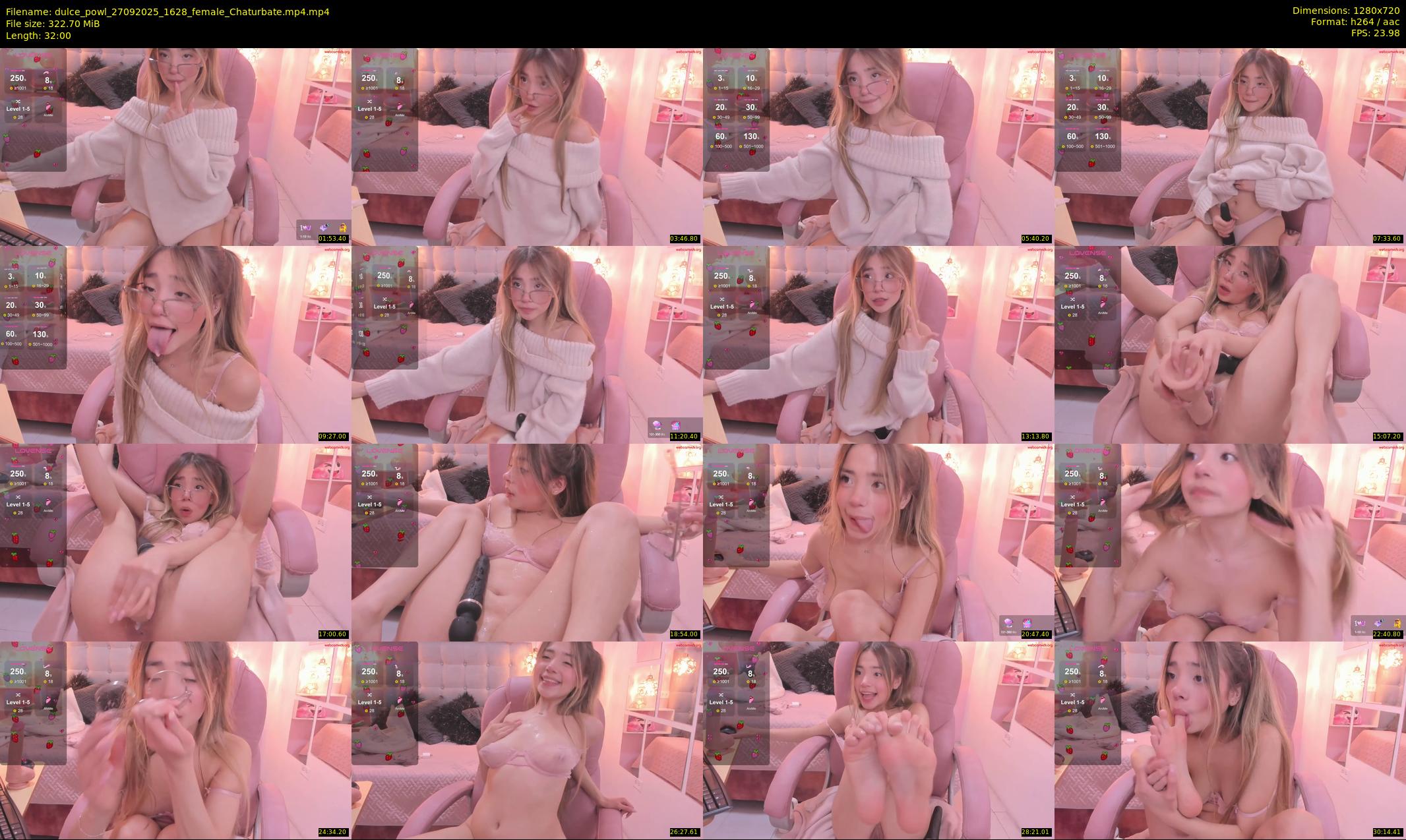 dulce_powl — 32 minute Chaturbate female cam show recording, 720p, Sep 27, 2025