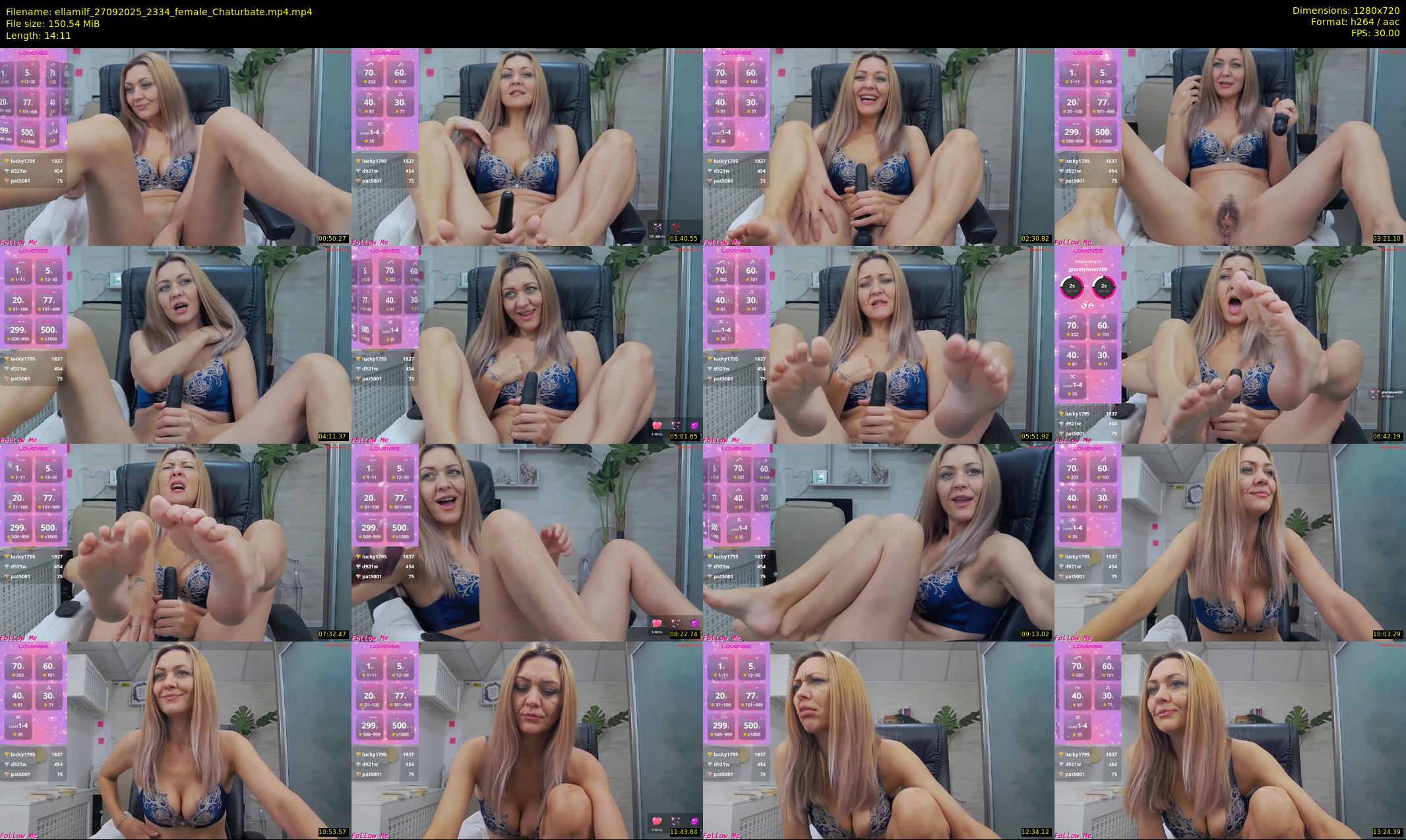 ellamilf — 15 minute Chaturbate female cam show recording, 720p, Sep 27, 2025
