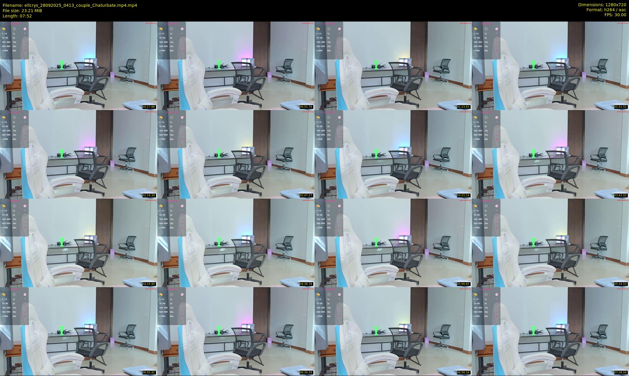 ellcrys — 8 minute Chaturbate couple cam show recording, 720p, Sep 28, 2025