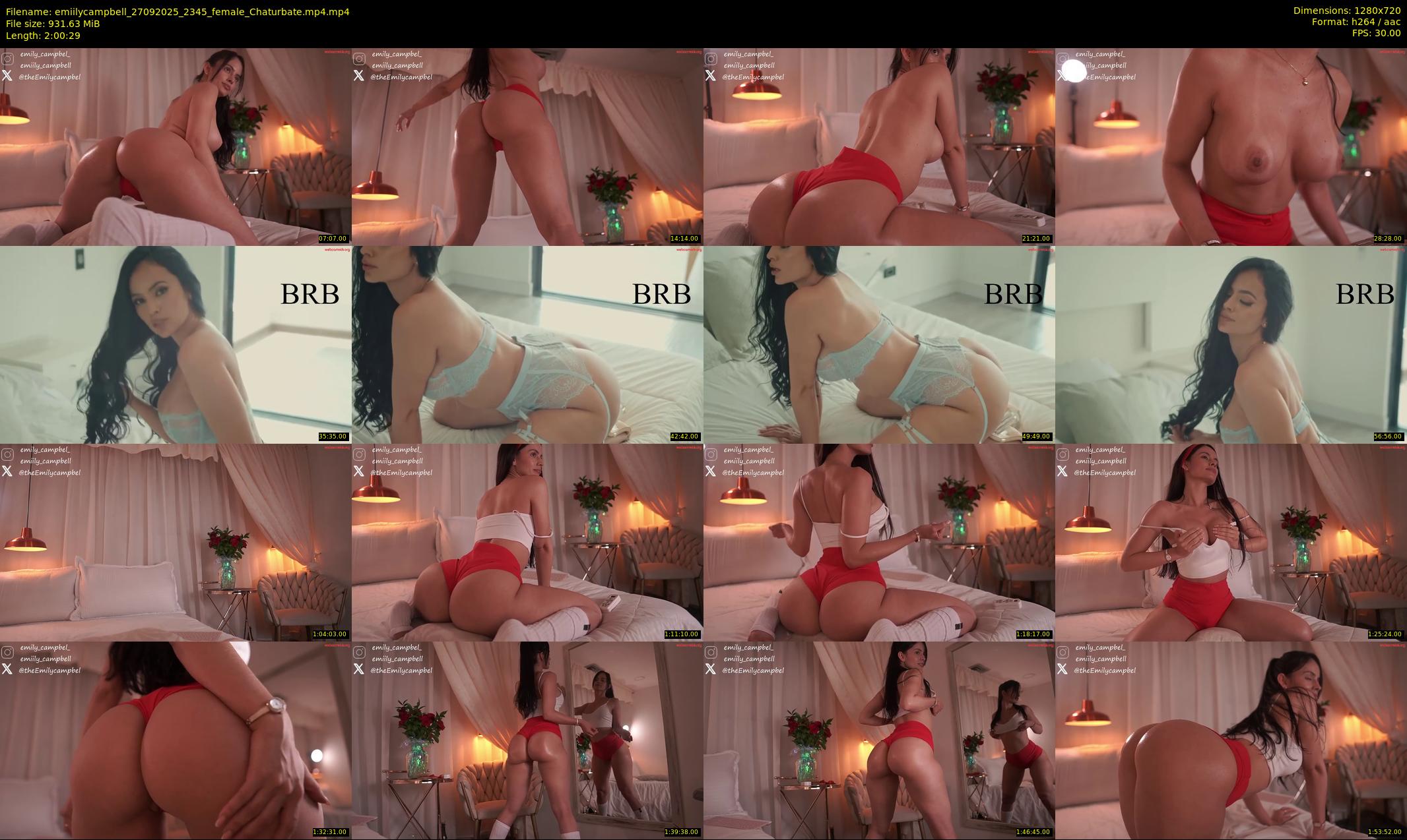 emiilycampbell — 121 minute Chaturbate female cam show recording, 720p, Sep 27, 2025