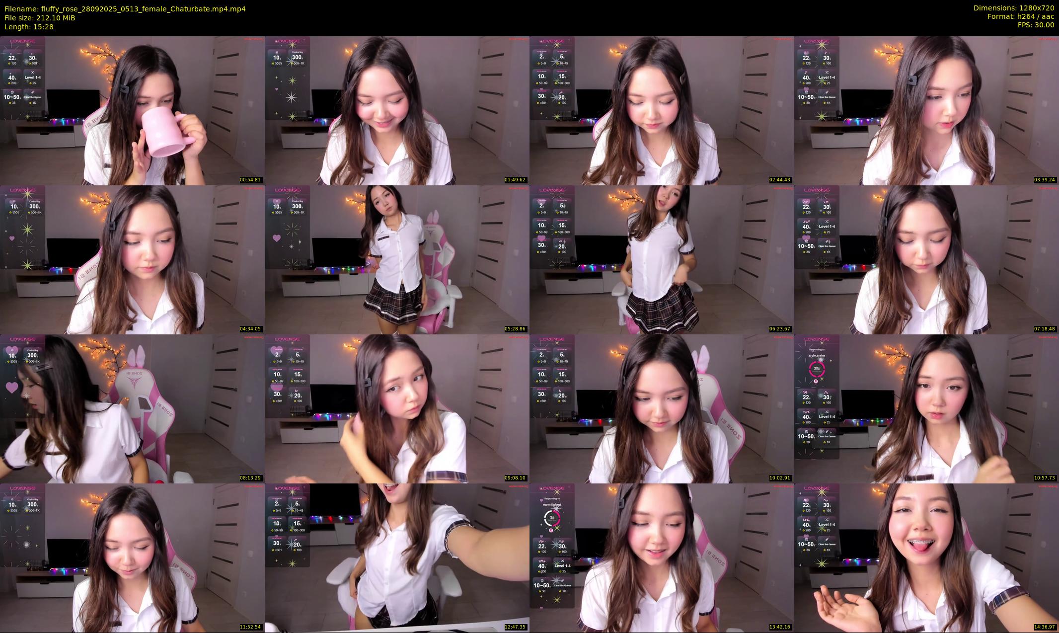 fluffy_rose — 16 minute Chaturbate female cam show recording, 720p, Sep 28, 2025