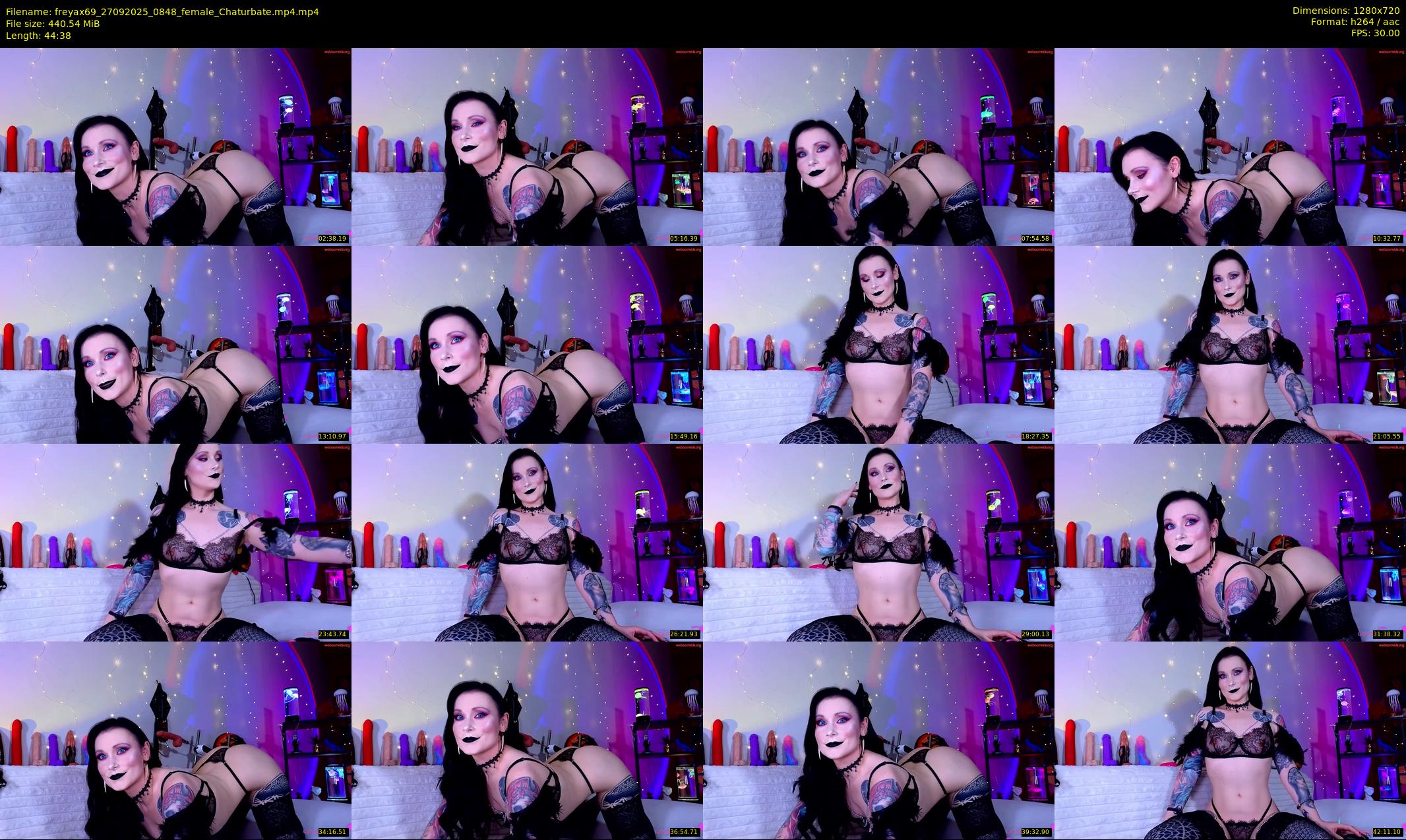 freyax69 — 45 minute Chaturbate female cam show recording, 720p, Sep 27, 2025