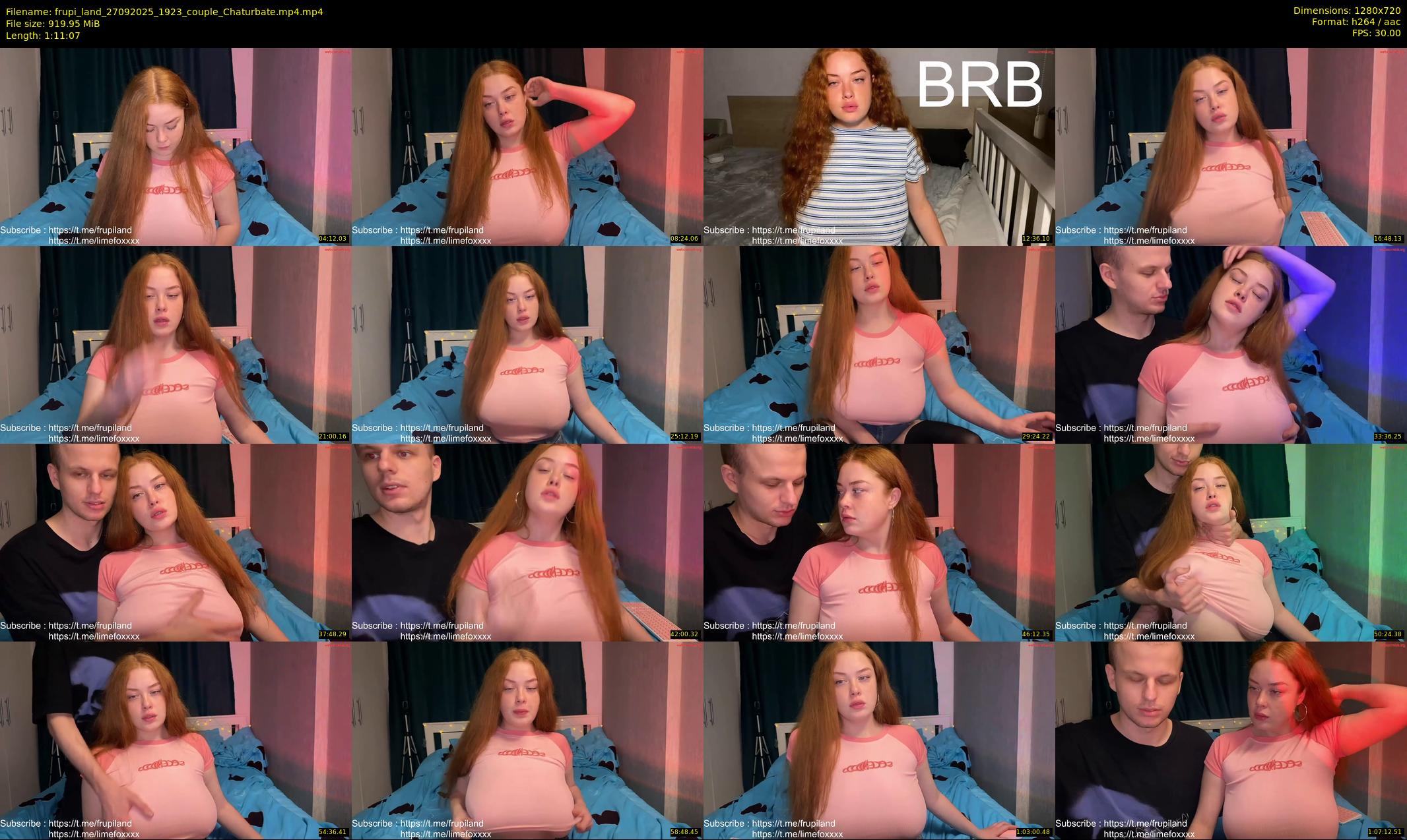 frupi_land — 72 minute Chaturbate couple cam show recording, 720p, Sep 27, 2025