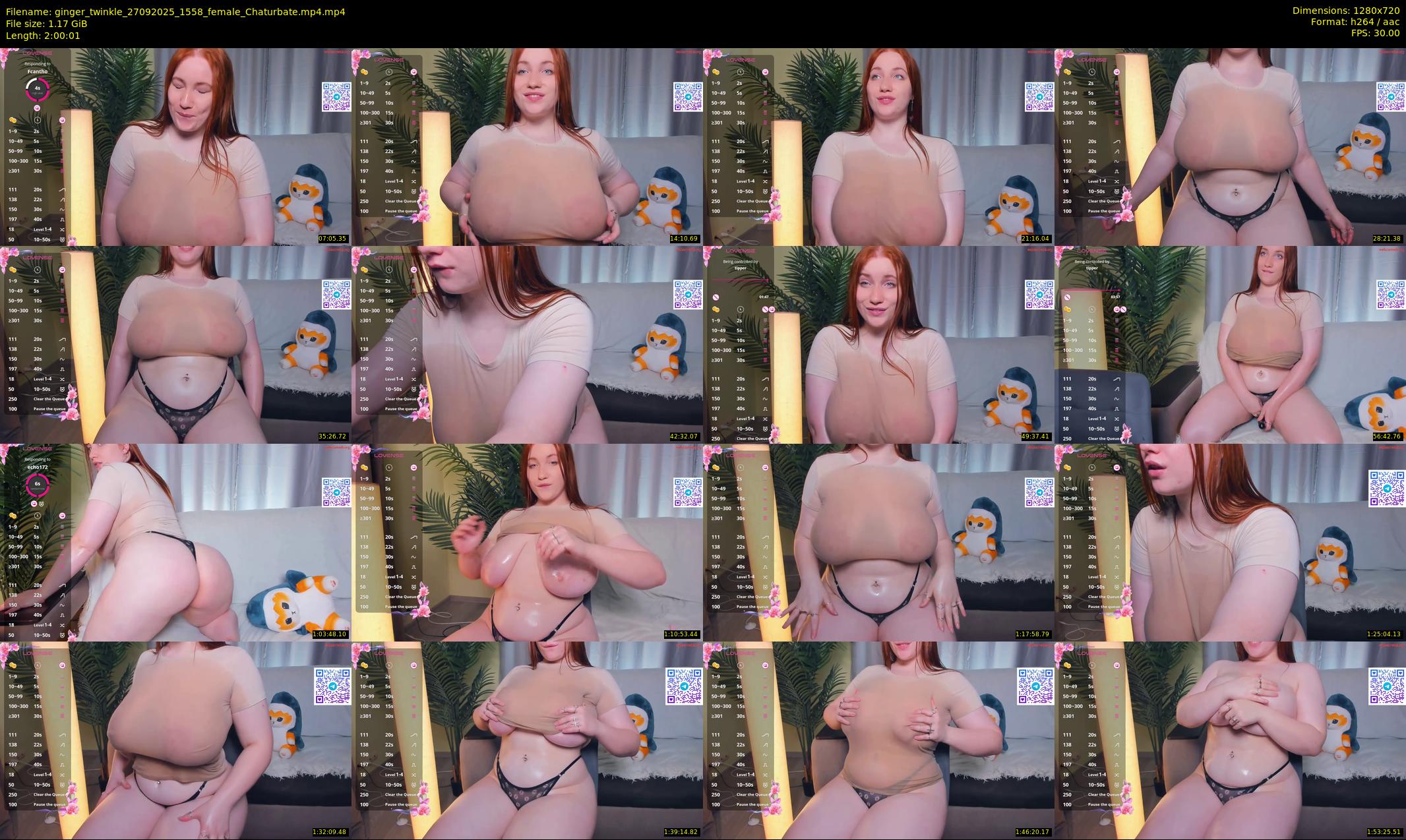 ginger_twinkle — 121 minute Chaturbate female cam show recording, 720p, Sep 27, 2025