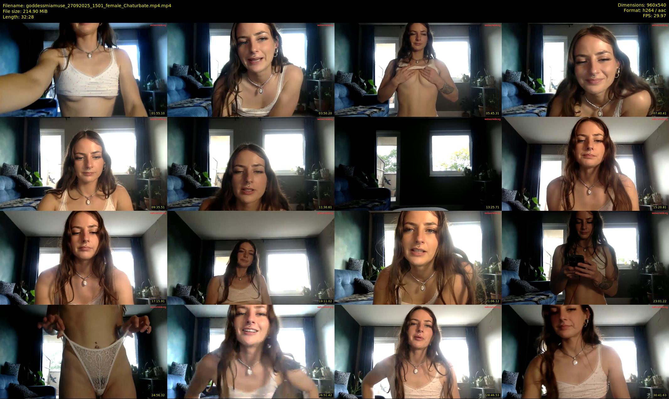 goddessmiamuse — 33 minute Chaturbate female cam show recording, 480p, Sep 27, 2025