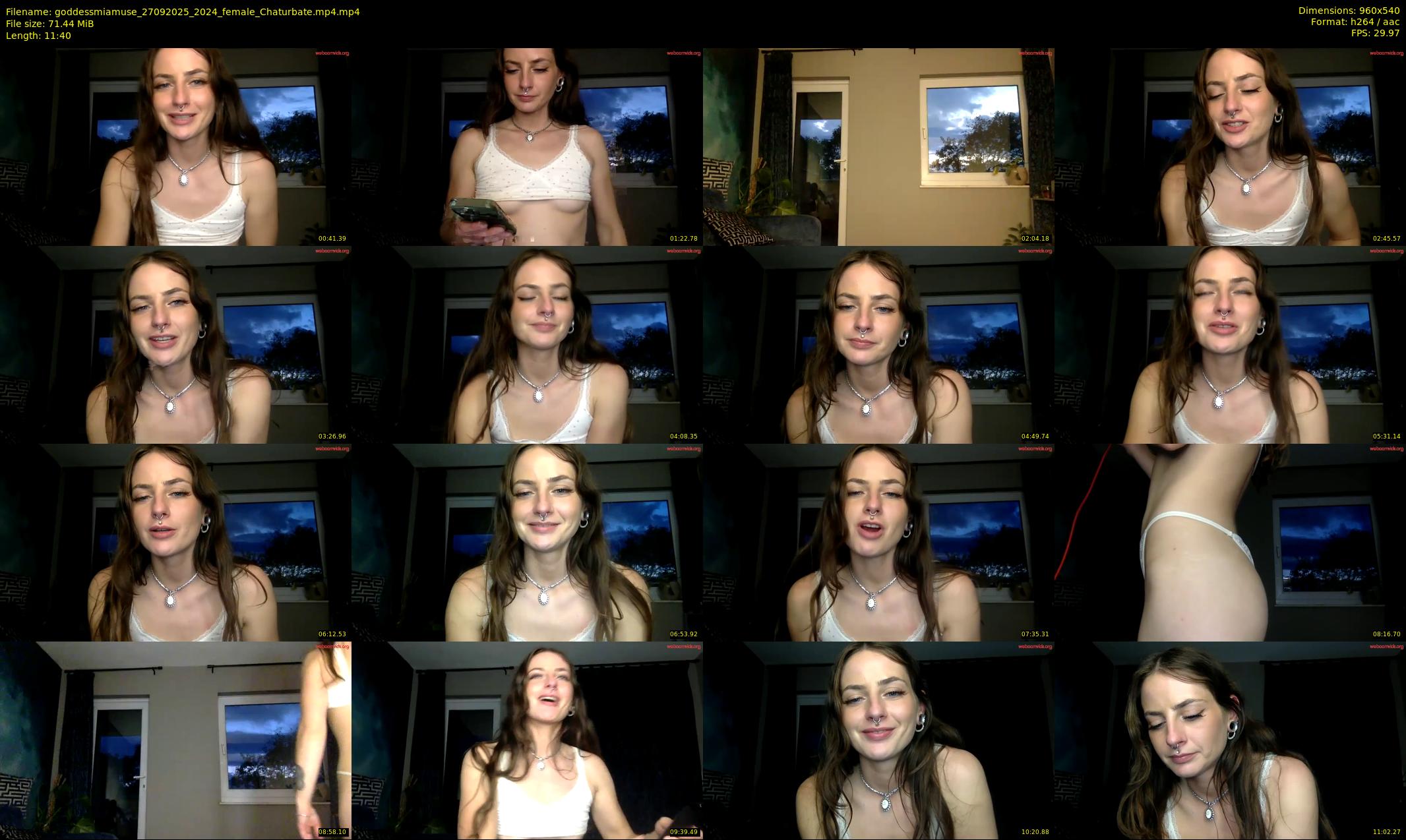 goddessmiamuse — 12 minute Chaturbate female cam show recording, 480p, Sep 27, 2025
