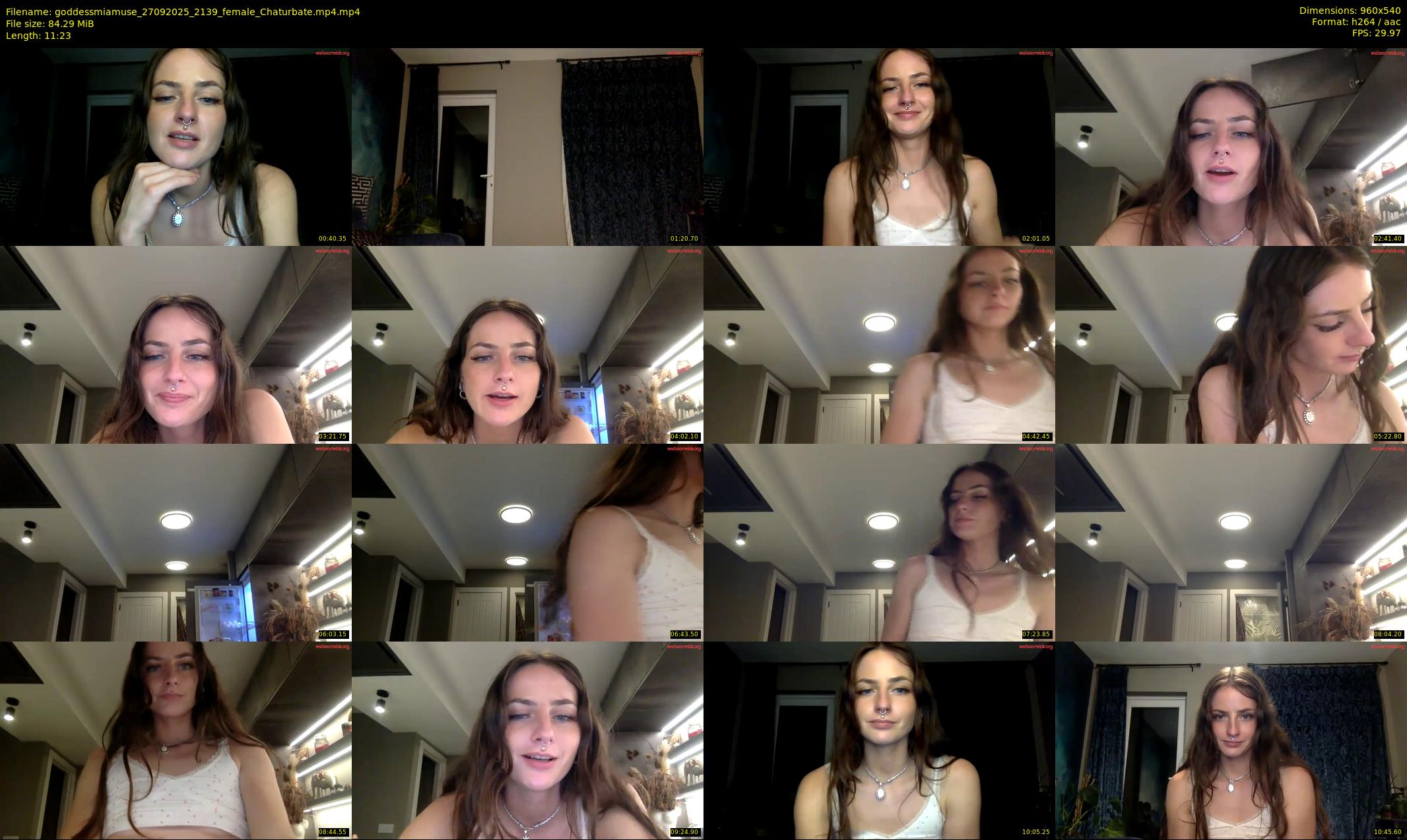 goddessmiamuse — 12 minute Chaturbate female cam show recording, 480p, Sep 27, 2025