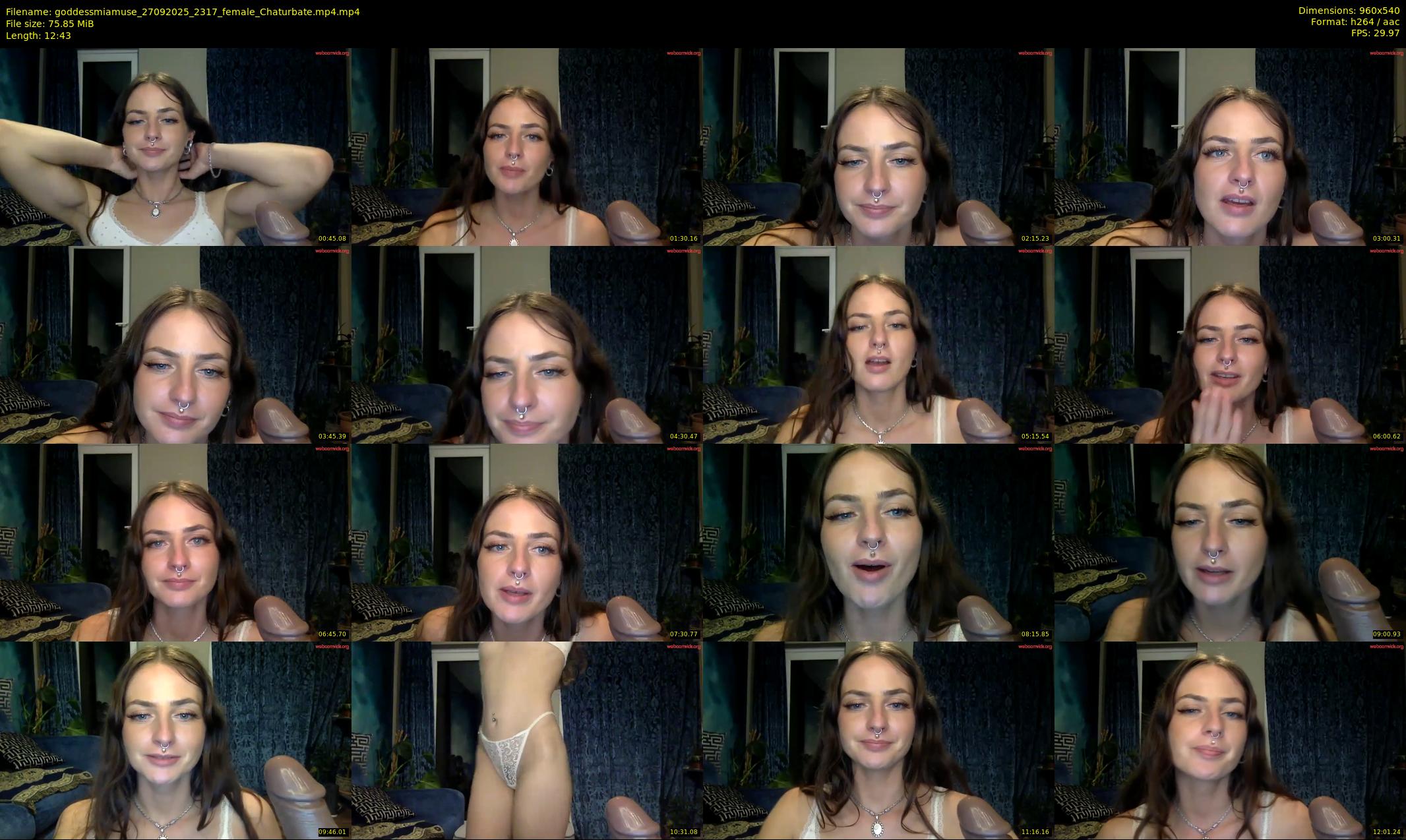goddessmiamuse — 13 minute Chaturbate female cam show recording, 480p, Sep 27, 2025