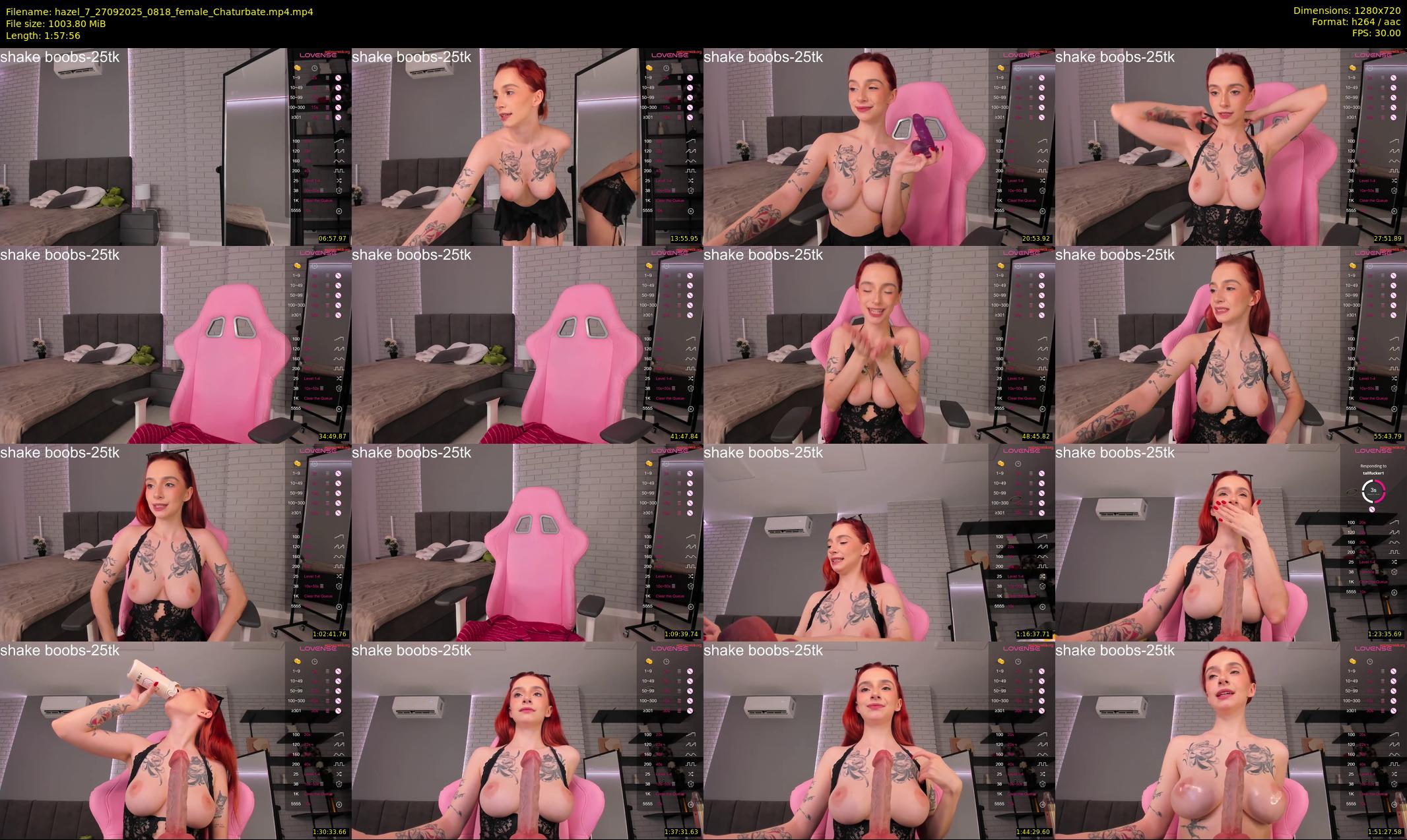hazel_7 — 118 minute Chaturbate female cam show recording, 720p, Sep 27, 2025