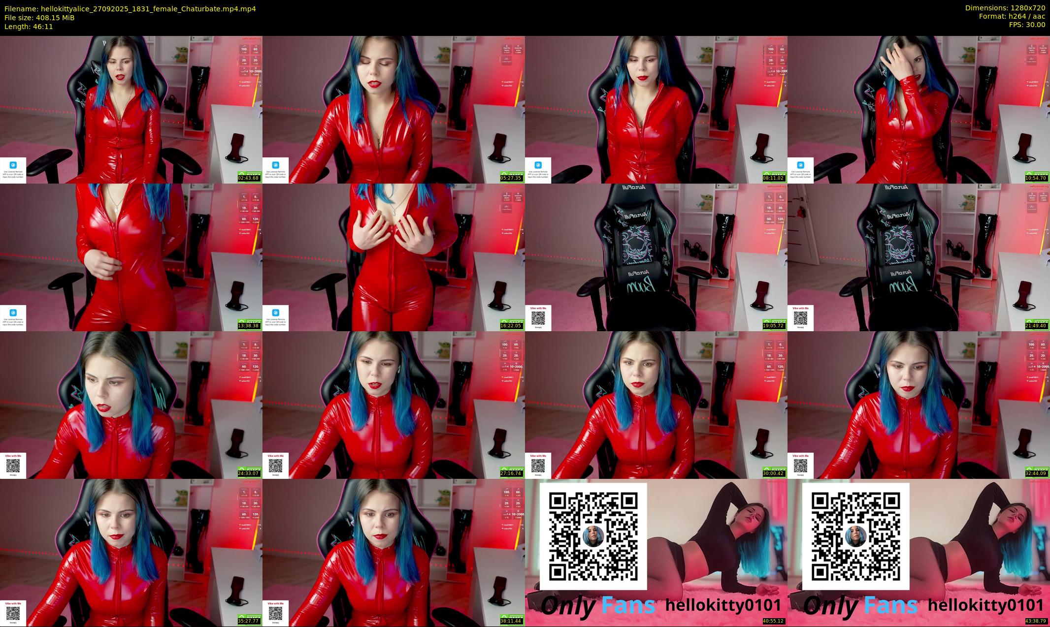 hellokittyalice — 47 minute Chaturbate female cam show recording, 720p, Sep 27, 2025