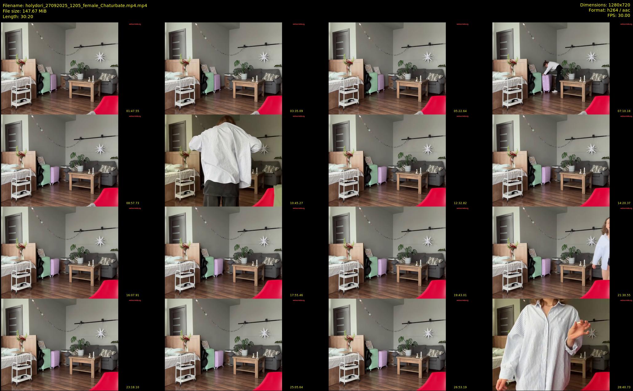 holydori — 31 minute Chaturbate female cam show recording, 720p, Sep 27, 2025