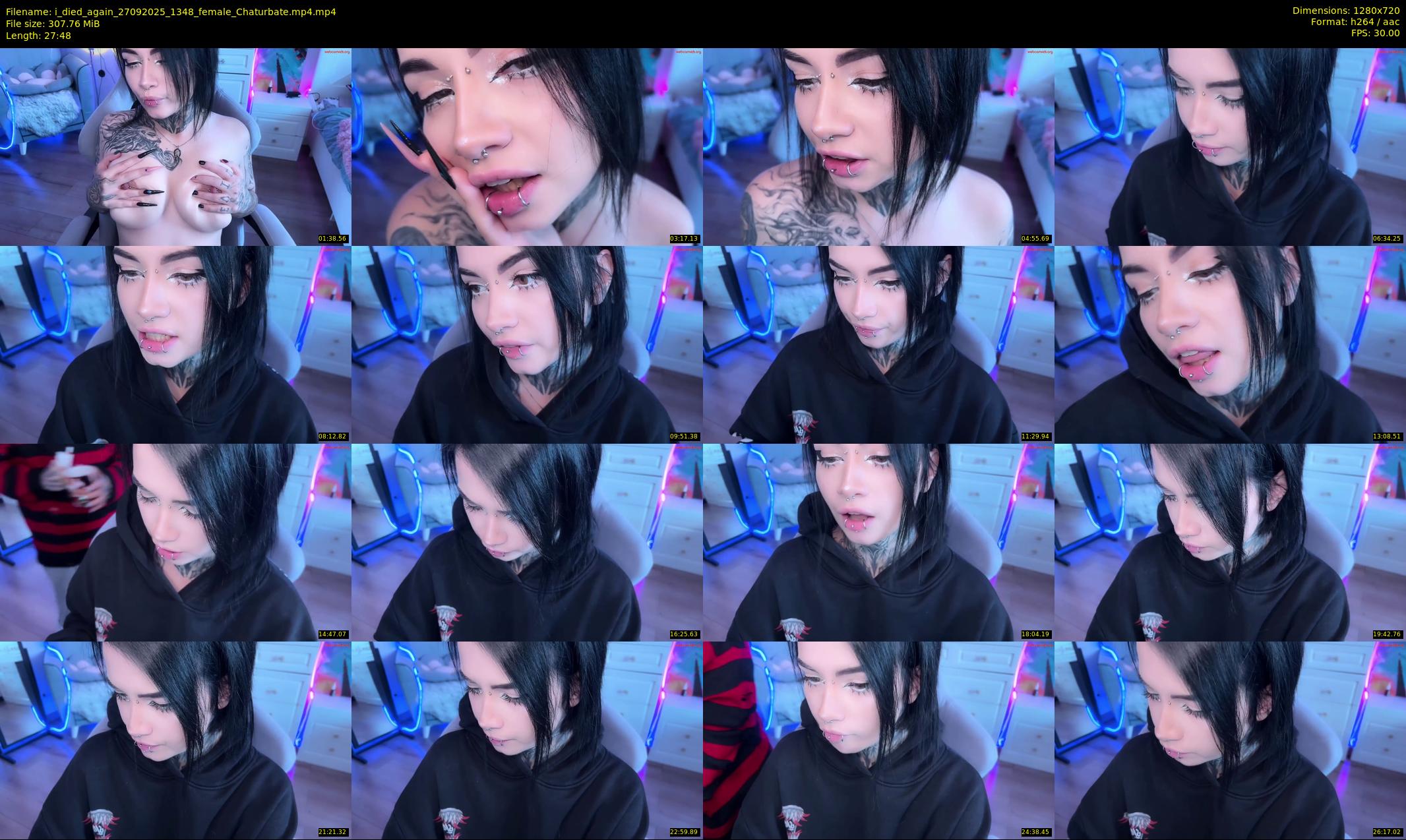 i_died_again — 28 minute Chaturbate female cam show recording, 720p, Sep 27, 2025