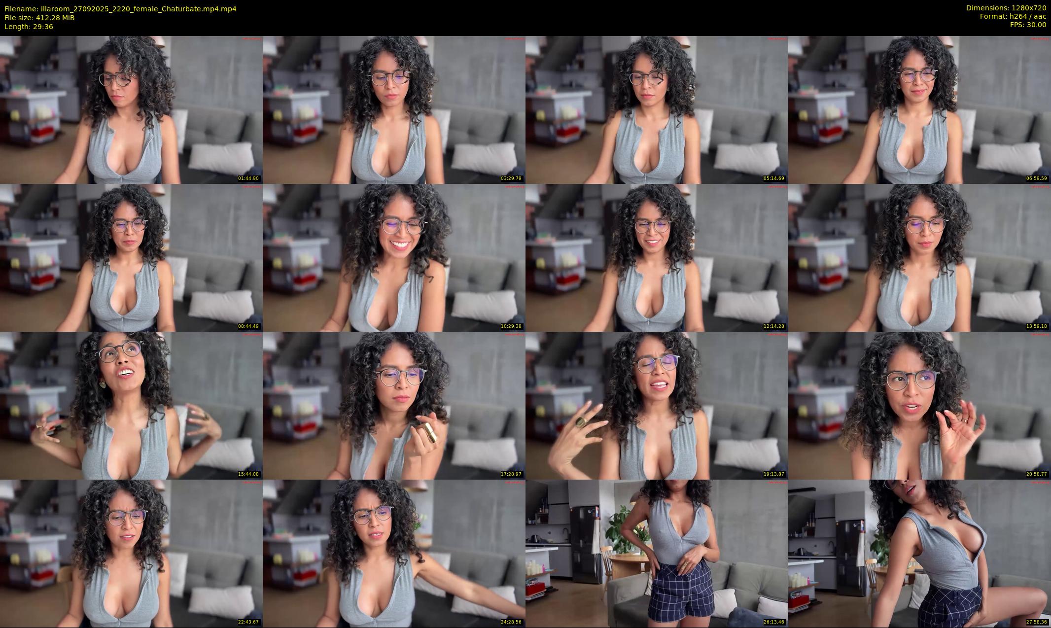 illaroom — 30 minute Chaturbate female cam show recording, 720p, Sep 27, 2025