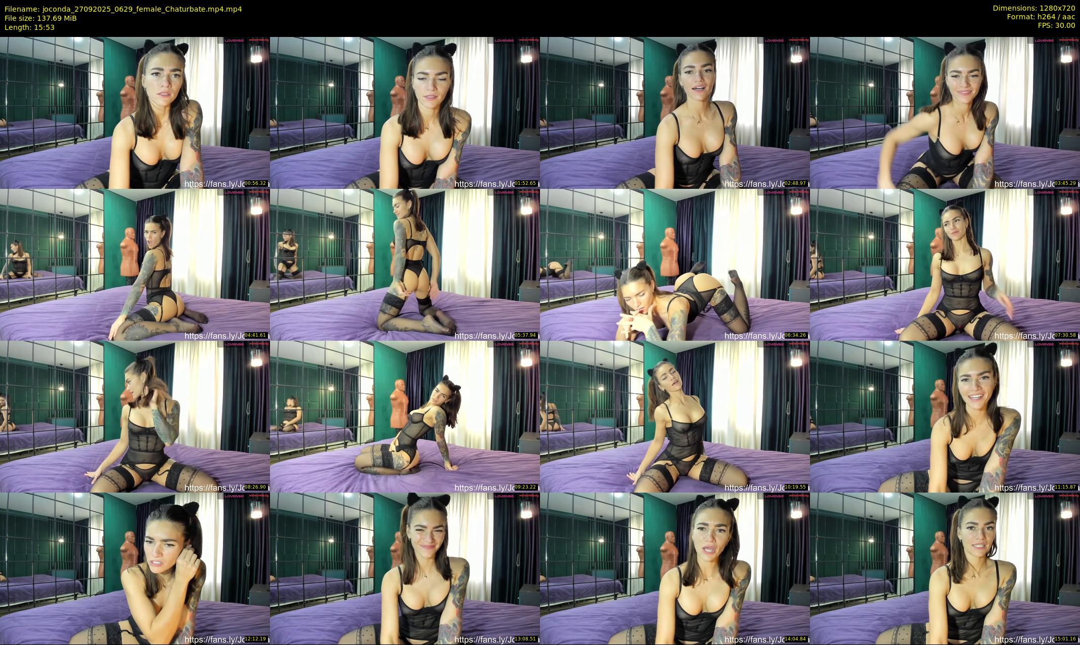 joconda — 16 minute Chaturbate female cam show recording, 720p, Sep 27, 2025