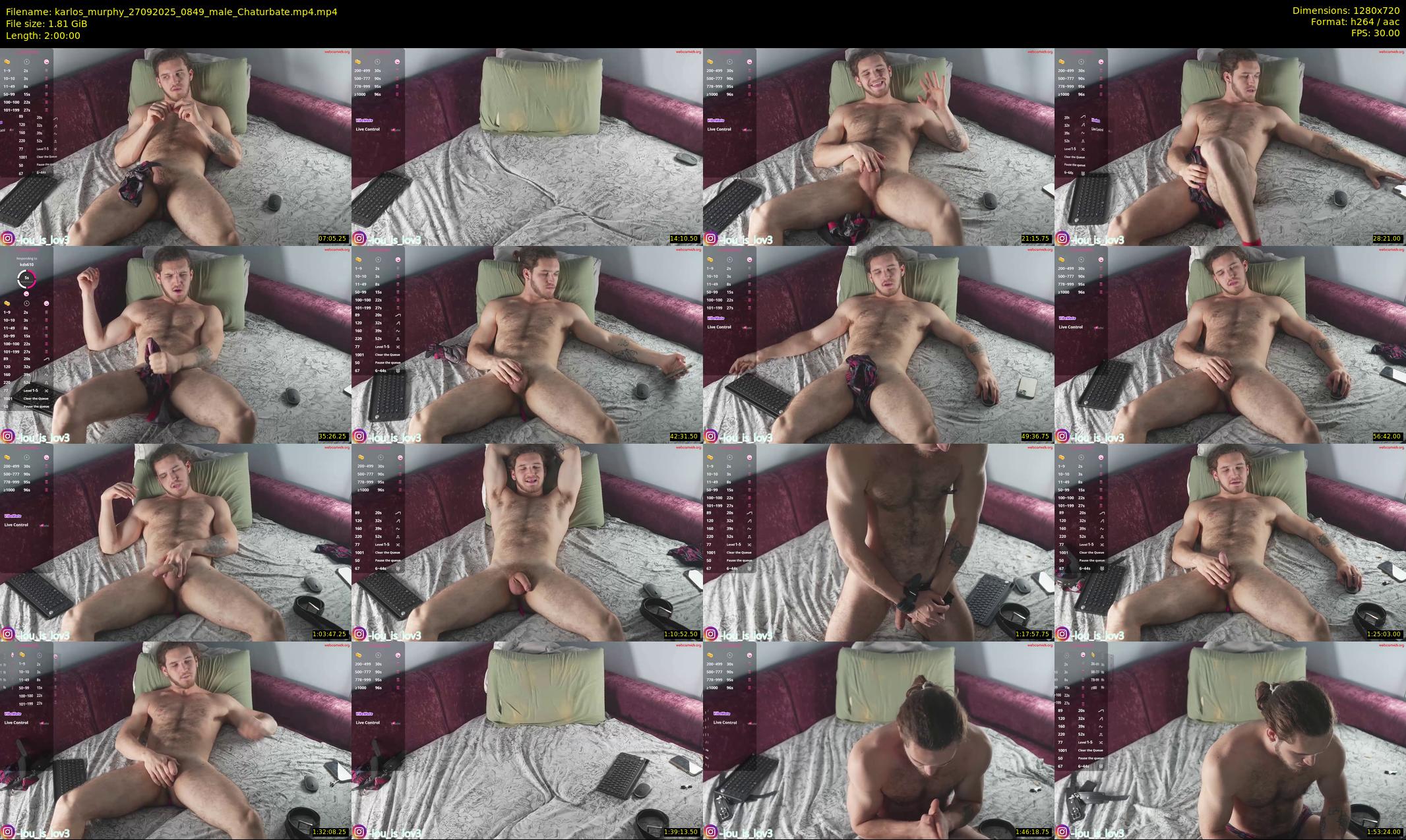 karlos_murphy — 120 minute Chaturbate male cam show recording, 720p, Sep 27, 2025