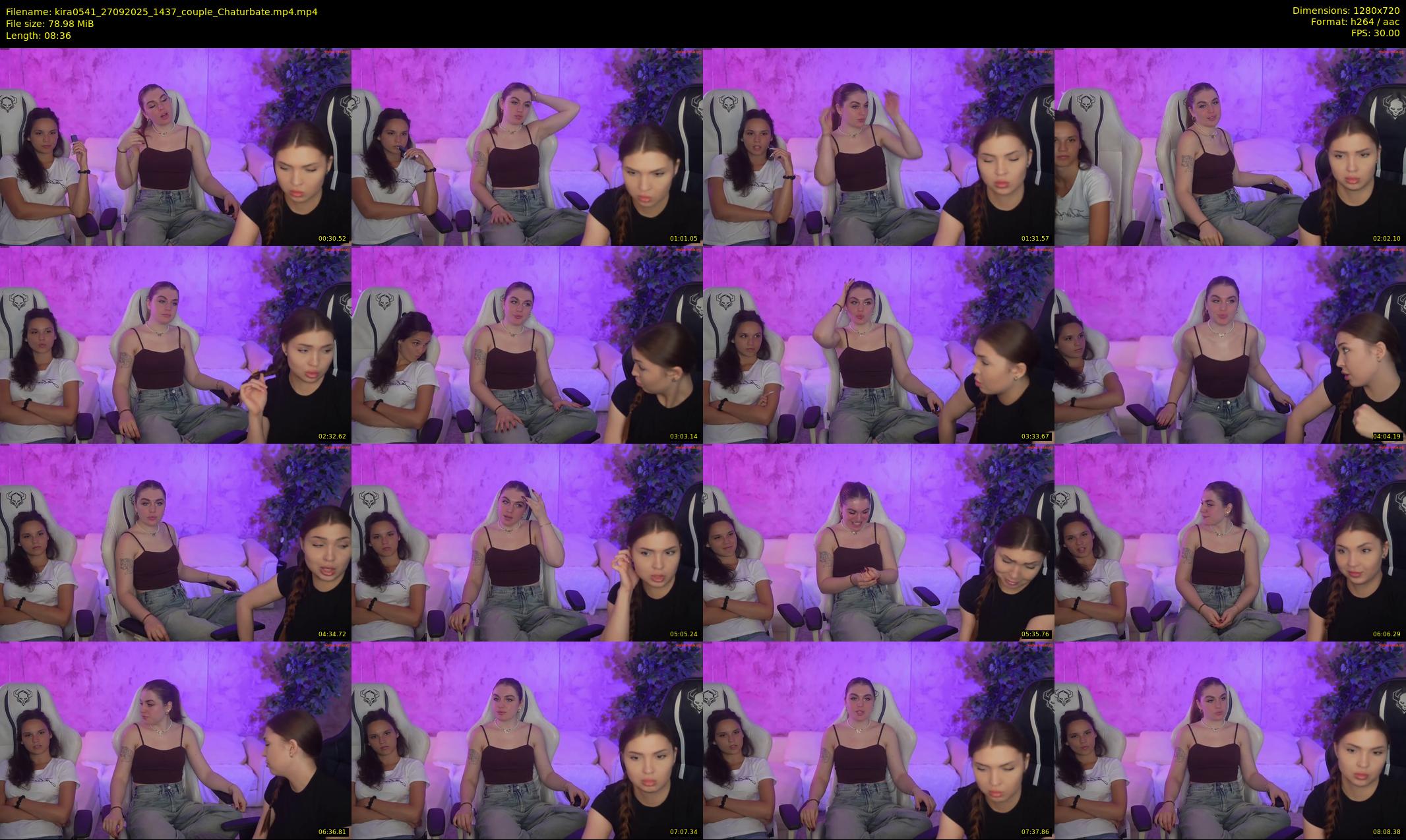 kira0541 — 9 minute Chaturbate couple cam show recording, 720p, Sep 27, 2025