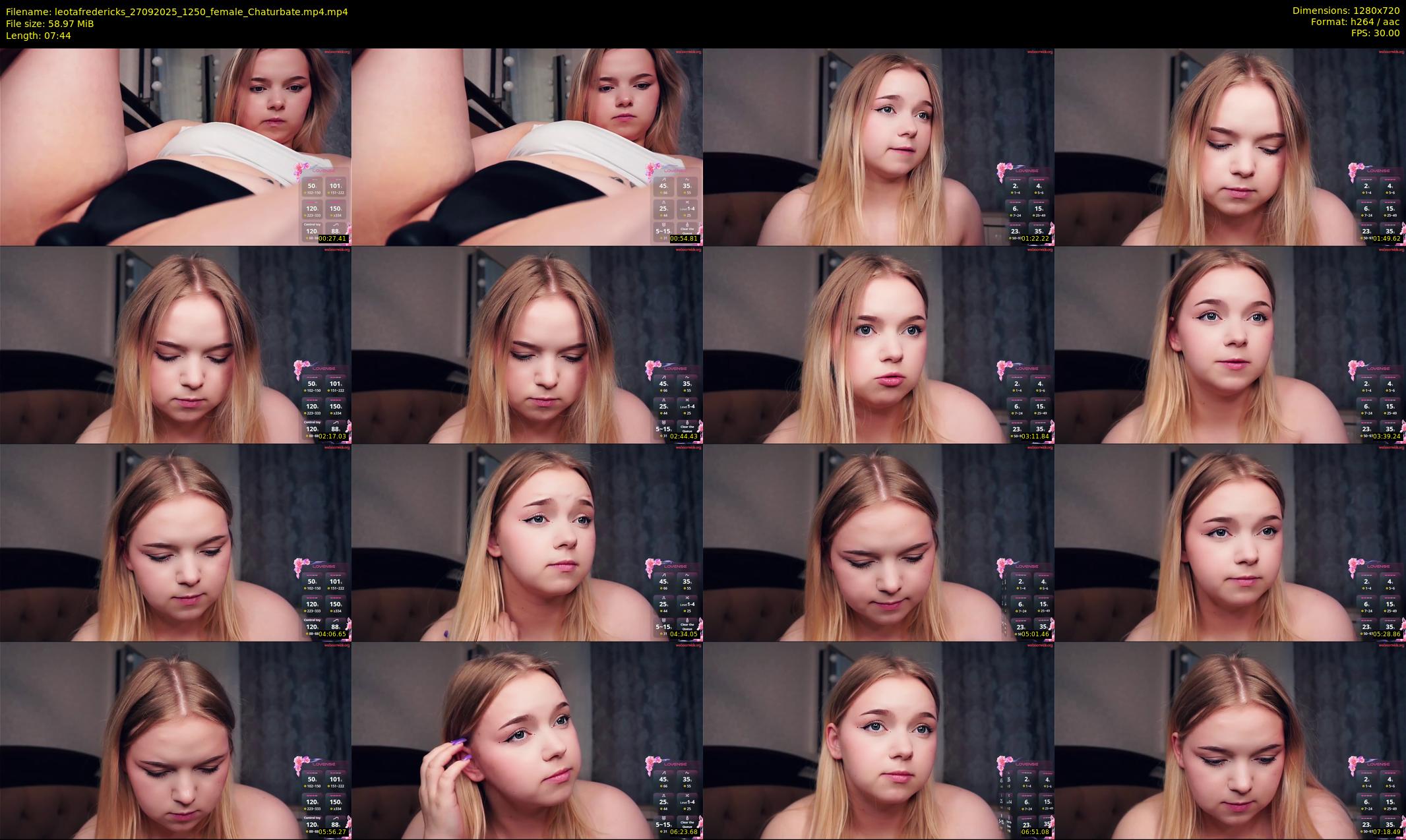 leotafredericks — 8 minute Chaturbate female cam show recording, 720p, Sep 27, 2025