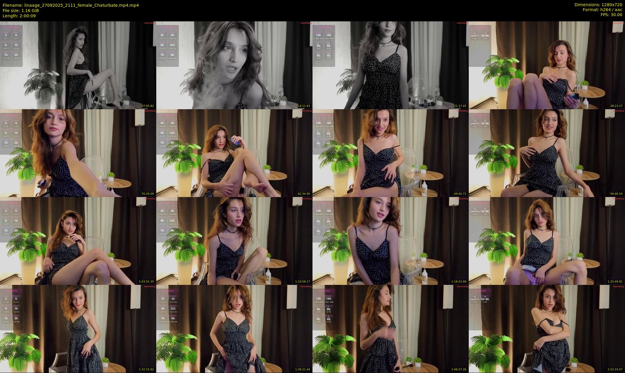 linaage — 121 minute Chaturbate female cam show recording, 720p, Sep 27, 2025