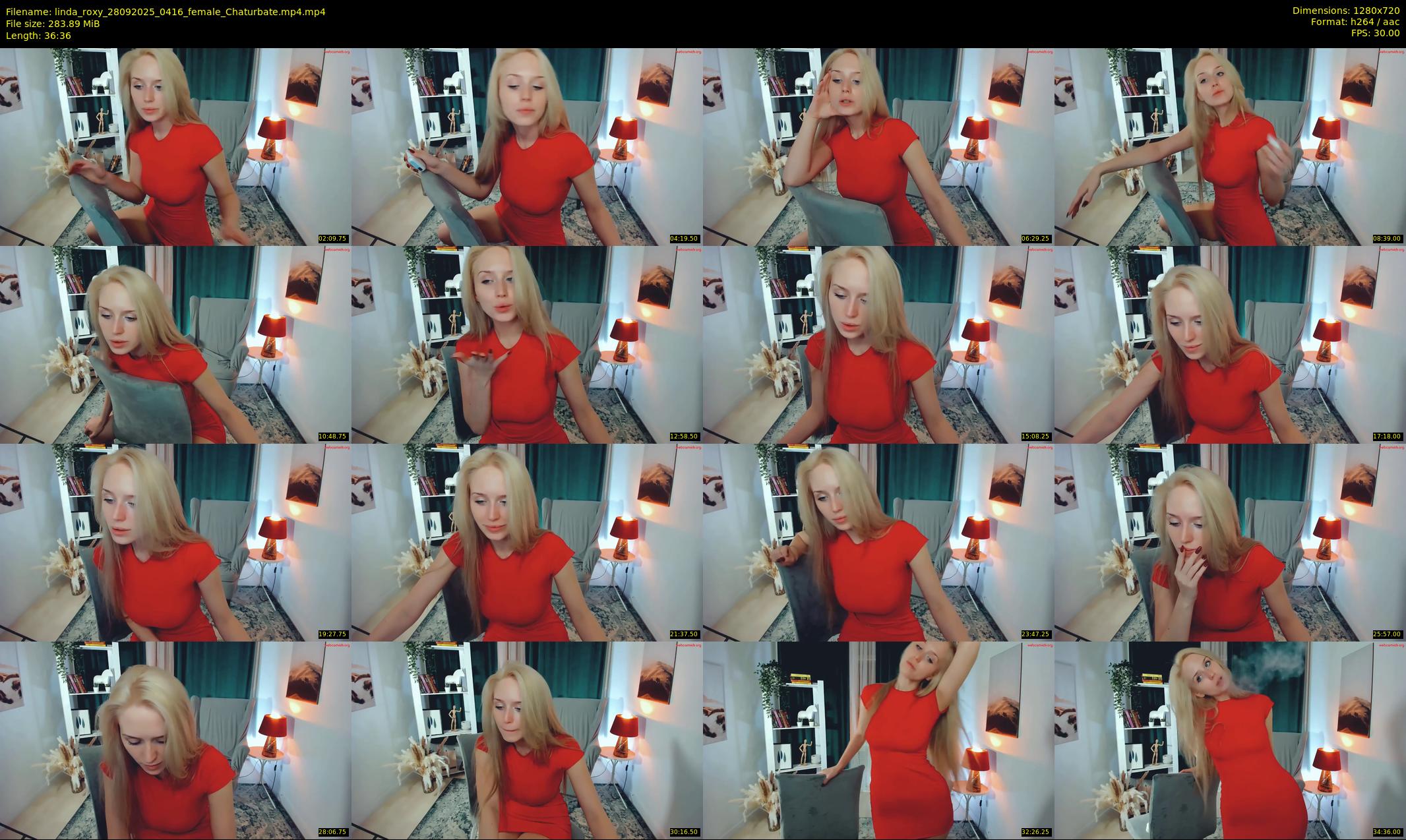 linda_roxy — 37 minute Chaturbate female cam show recording, 720p, Sep 28, 2025