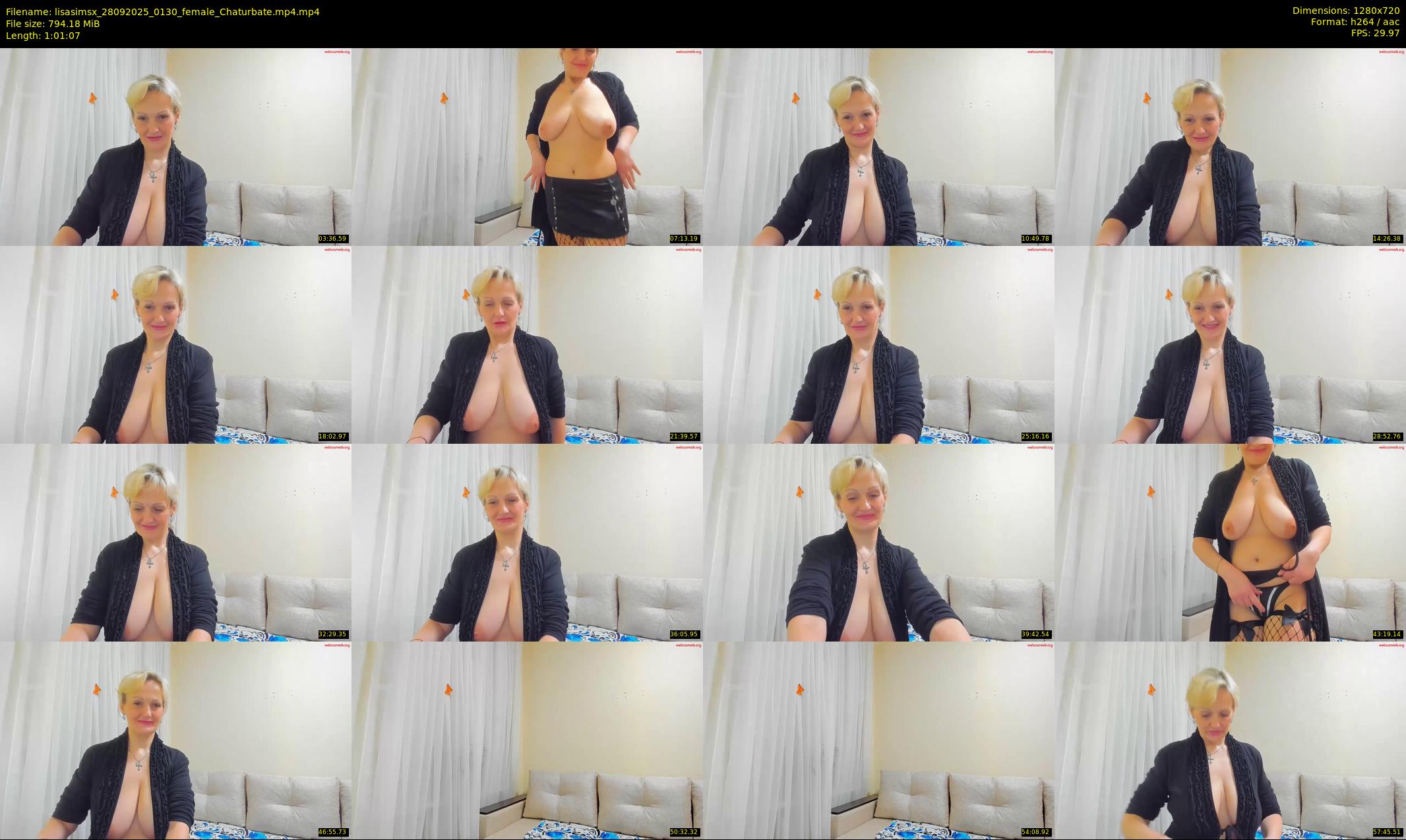 lisasimsx — 62 minute Chaturbate female cam show recording, 720p, Sep 28, 2025