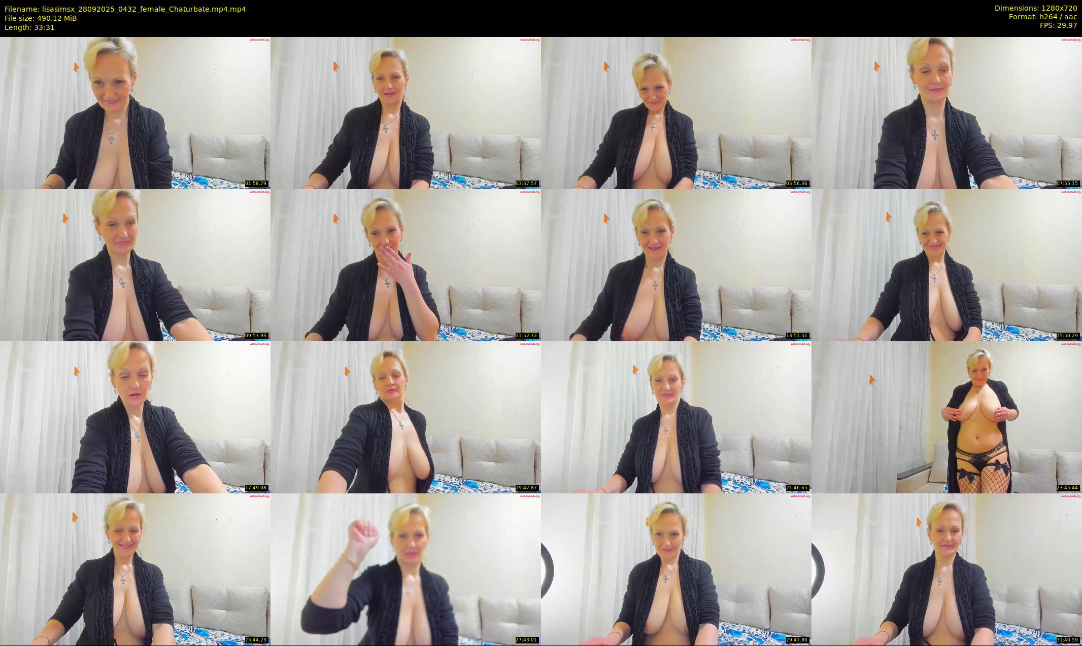lisasimsx — 34 minute Chaturbate female cam show recording, 720p, Sep 28, 2025
